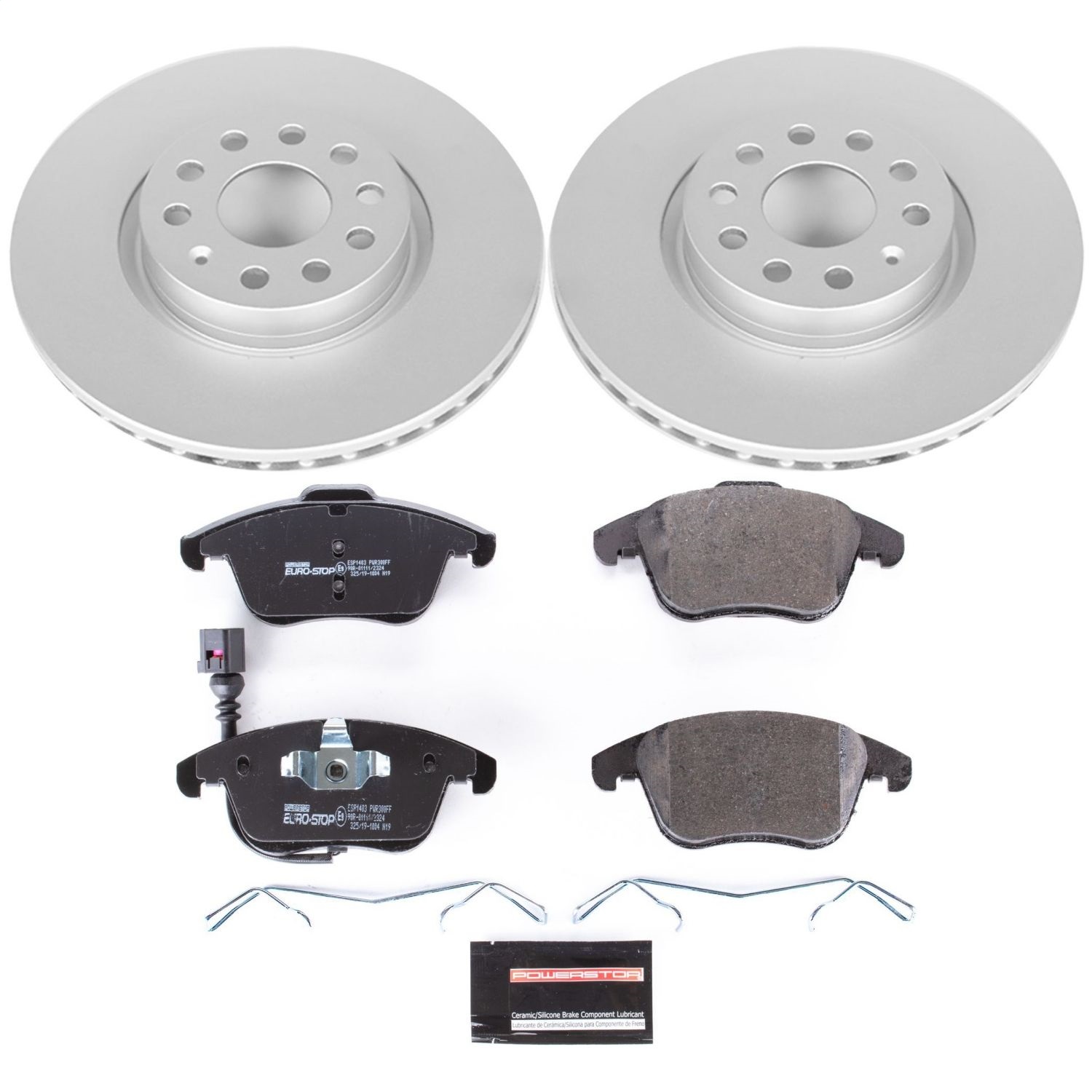 Power Stop - ESK2963 - Front - Disc Brake Pad and Rotor Kit