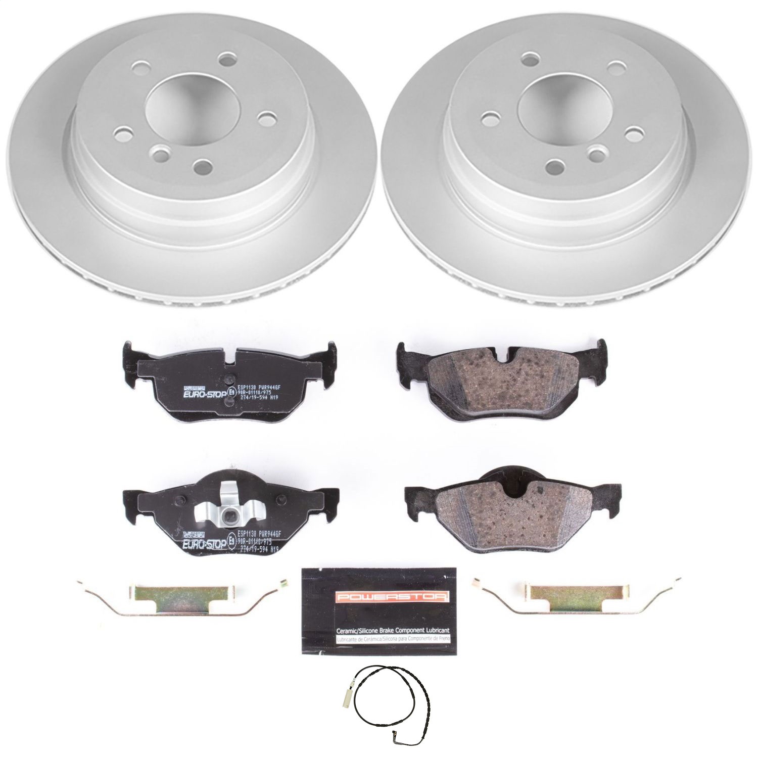 Power Stop - ESK3002 - Rear - Disc Brake Pad and Rotor Kit