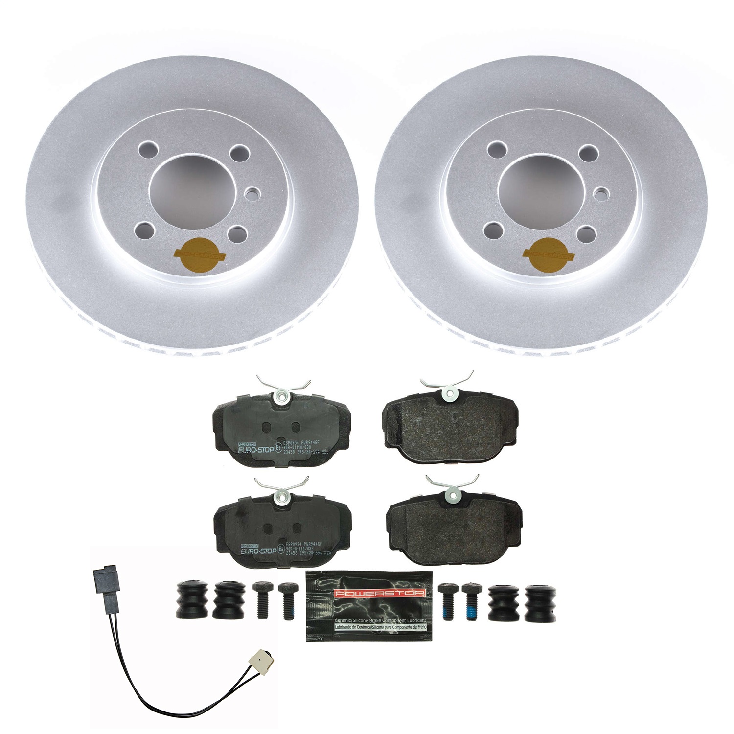 Power Stop - ESK3008 - Front - Disc Brake Pad and Rotor Kit