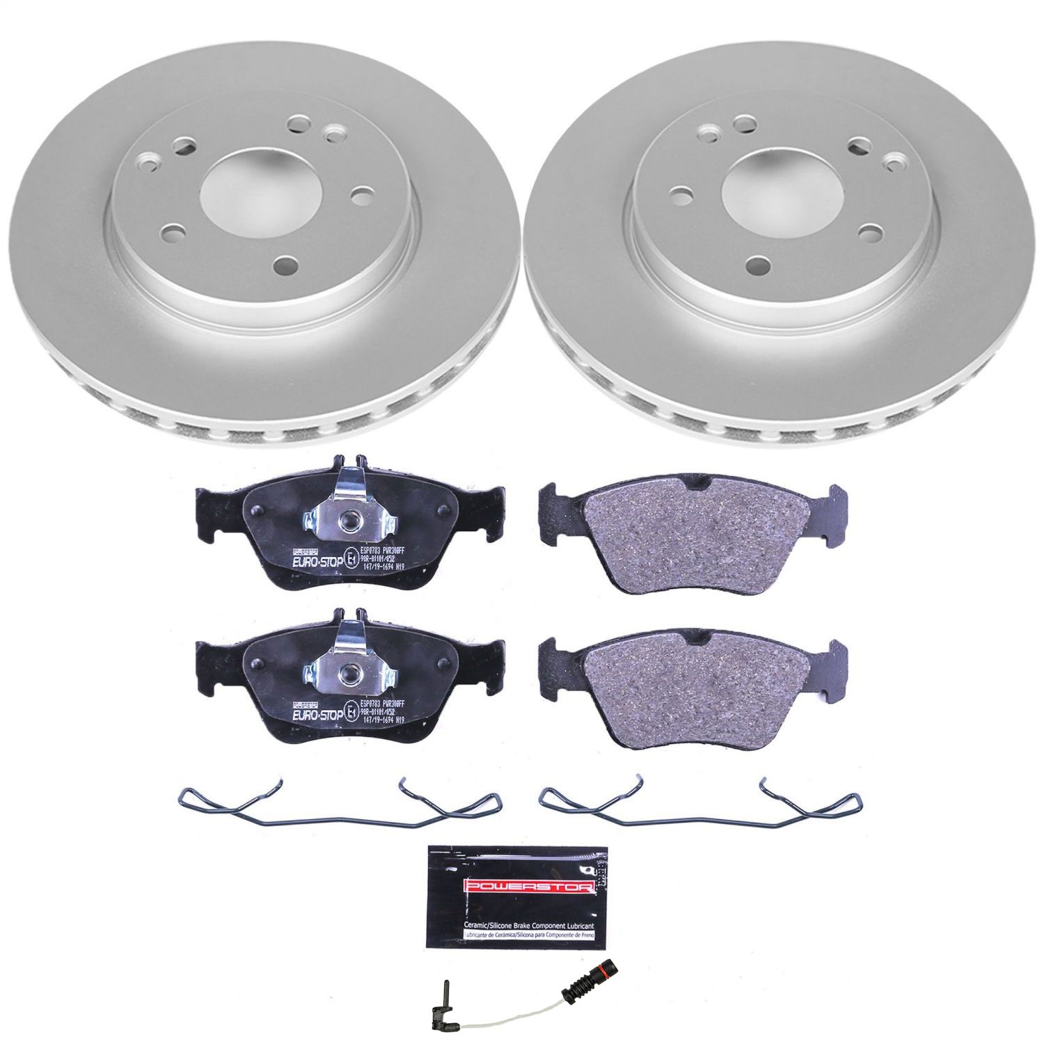 Power Stop - ESK3047 - Front - Disc Brake Pad and Rotor Kit