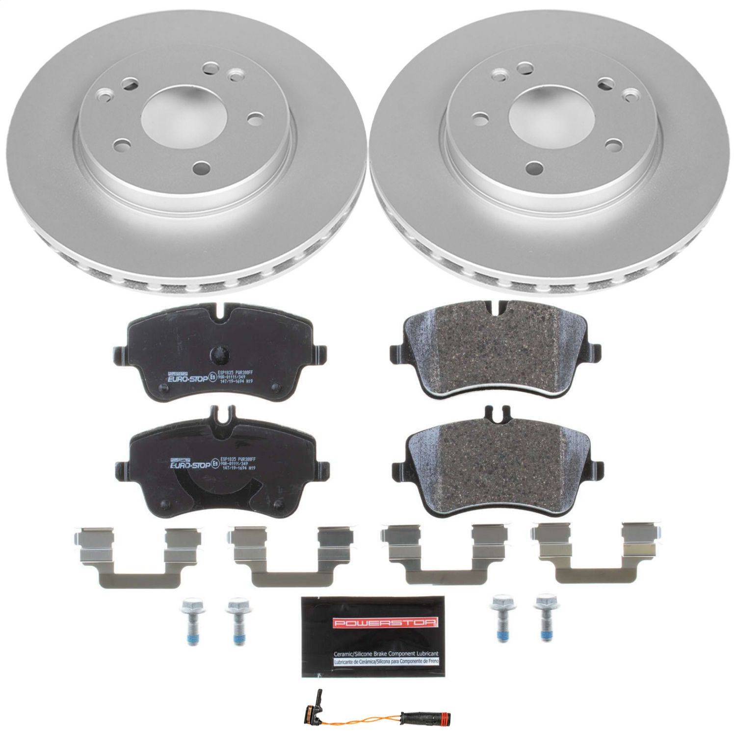Power Stop - ESK3048 - Front - Disc Brake Pad and Rotor Kit