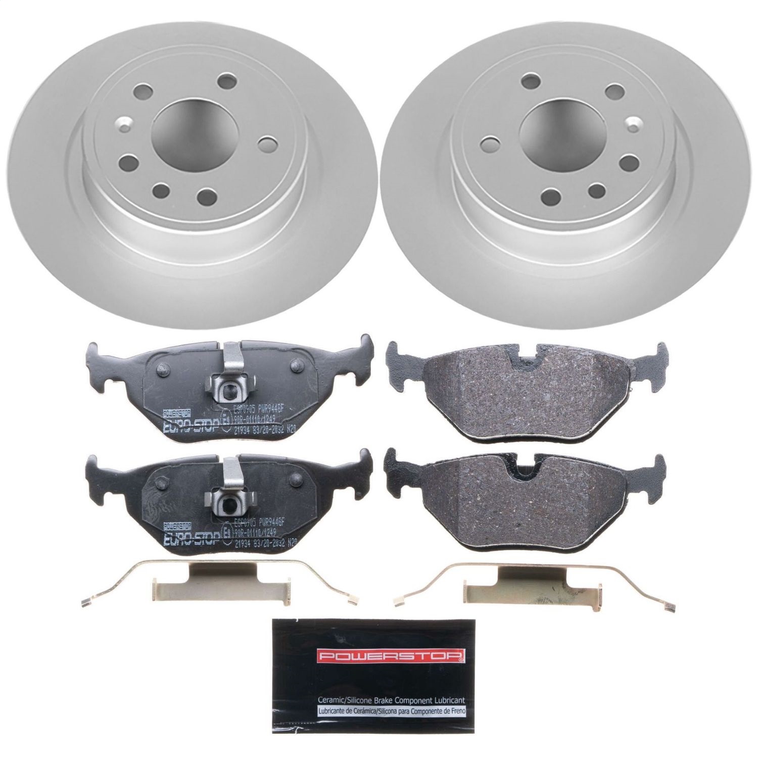 Power Stop - ESK3080 - Rear - Disc Brake Pad and Rotor Kit