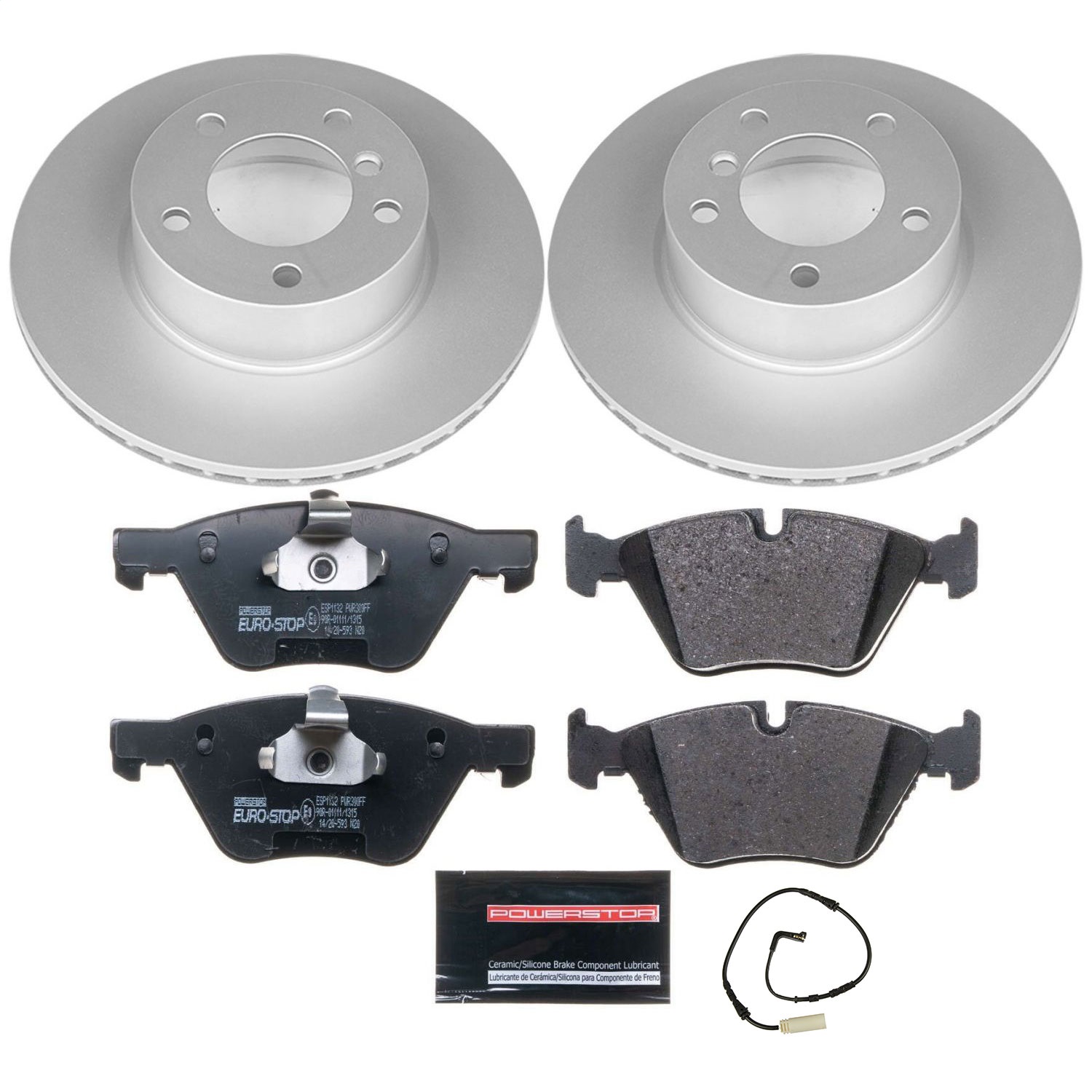 Power Stop - ESK3087 - Front - Disc Brake Pad and Rotor Kit