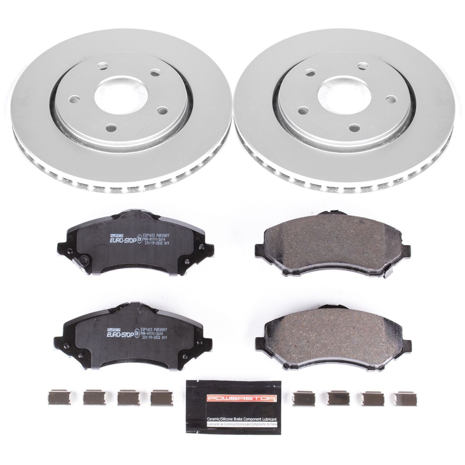 Power Stop - ESK3118 - Front - Disc Brake Pad and Rotor Kit