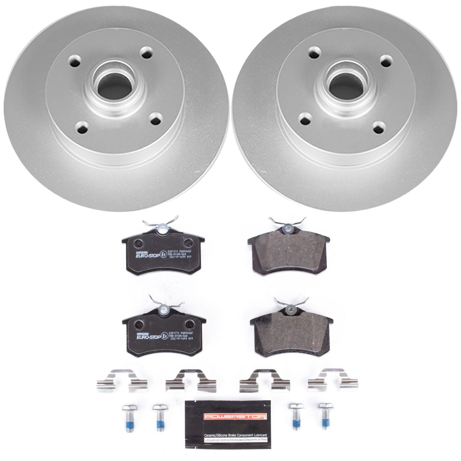 Power Stop - ESK369 - Rear - Disc Brake Pad and Rotor Kit