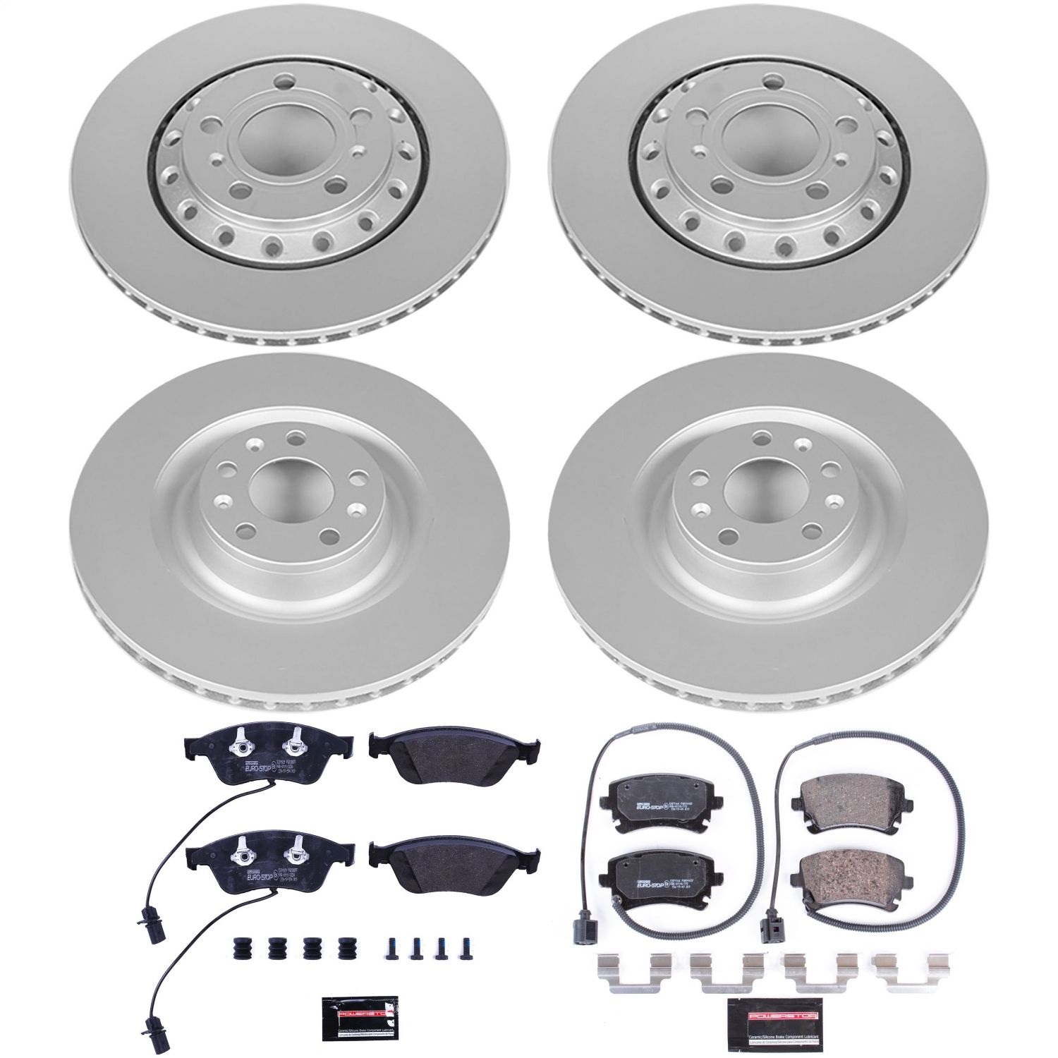 Power Stop - ESK4008 - Front and Rear - Disc Brake Pad and Rotor Kit