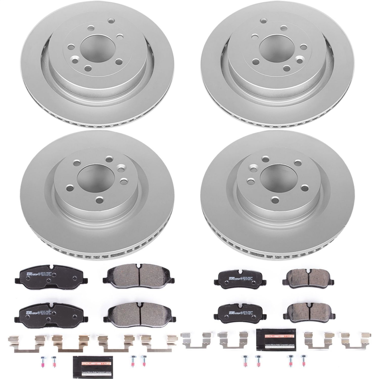 Power Stop - ESK4059 - Front and Rear - Disc Brake Pad and Rotor Kit