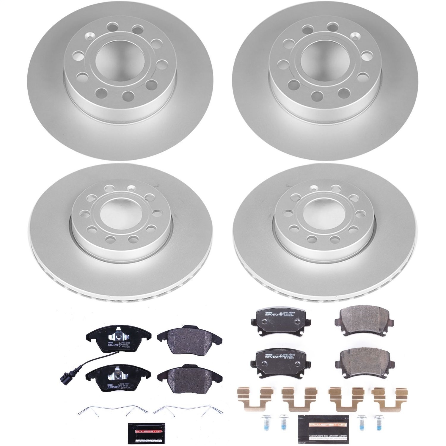 Power Stop - ESK4068 - Front and Rear - Disc Brake Pad and Rotor Kit
