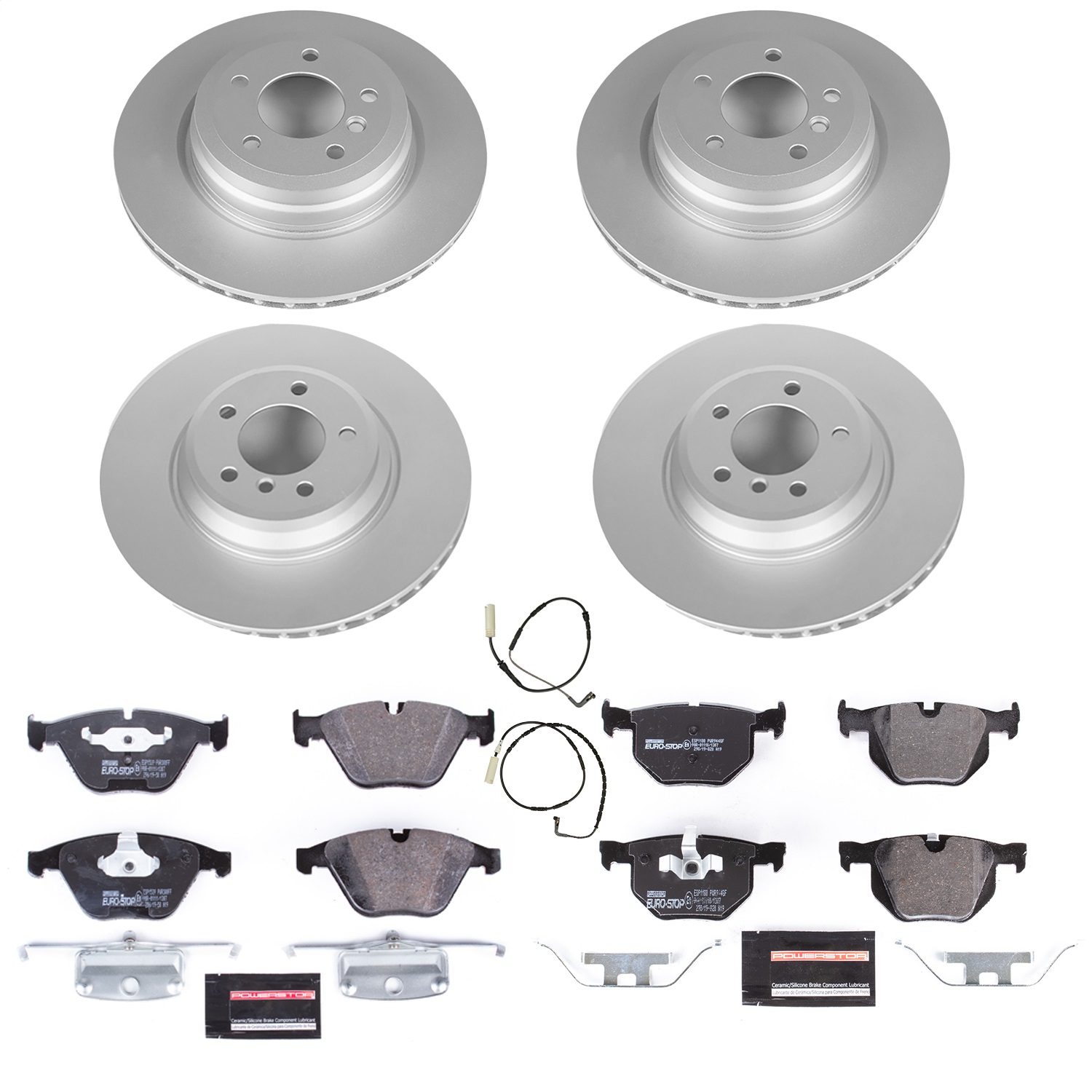 Power Stop - ESK4094A - Front and Rear - Disc Brake Pad and Rotor Kit
