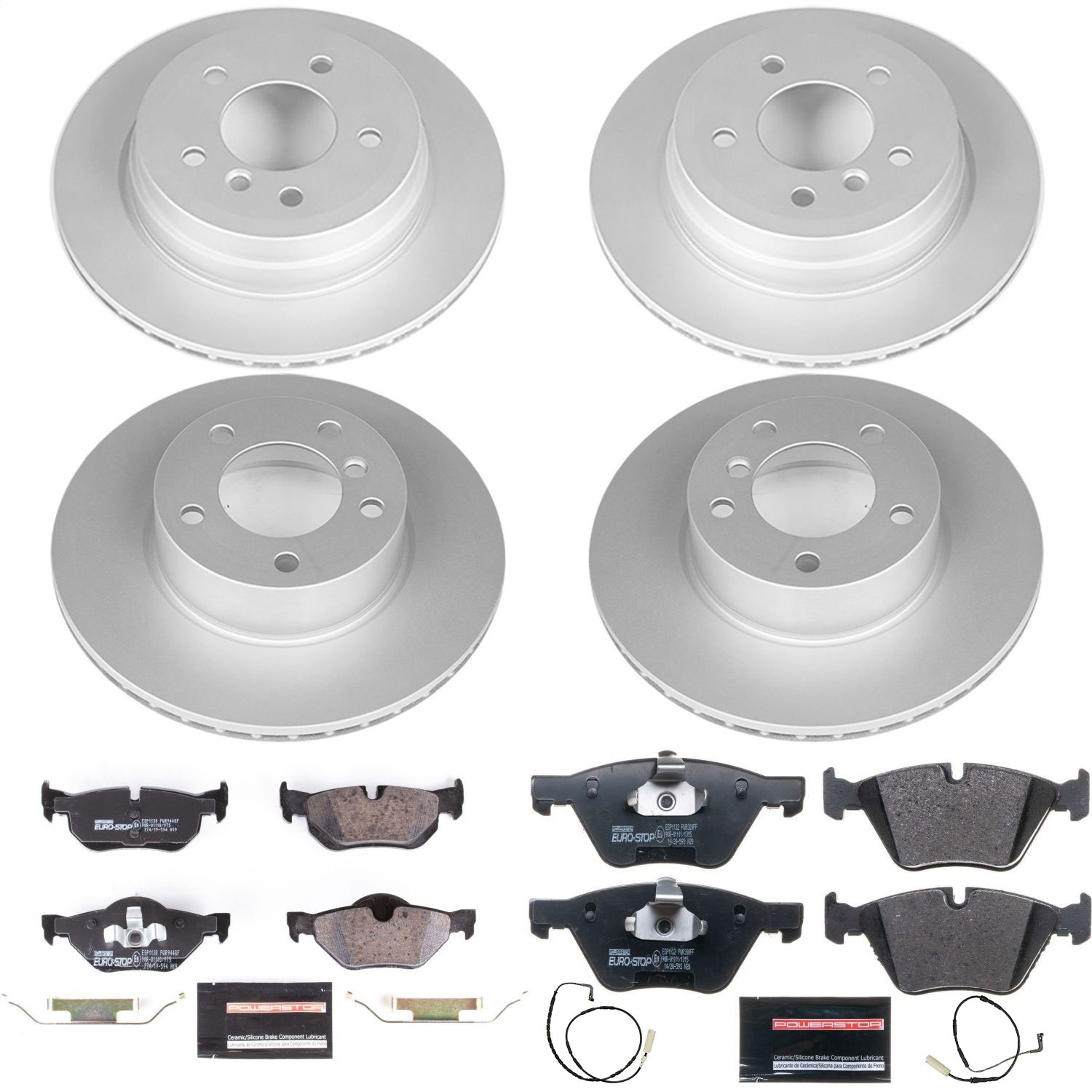 Power Stop - ESK4103 - Front and Rear - Disc Brake Pad and Rotor Kit