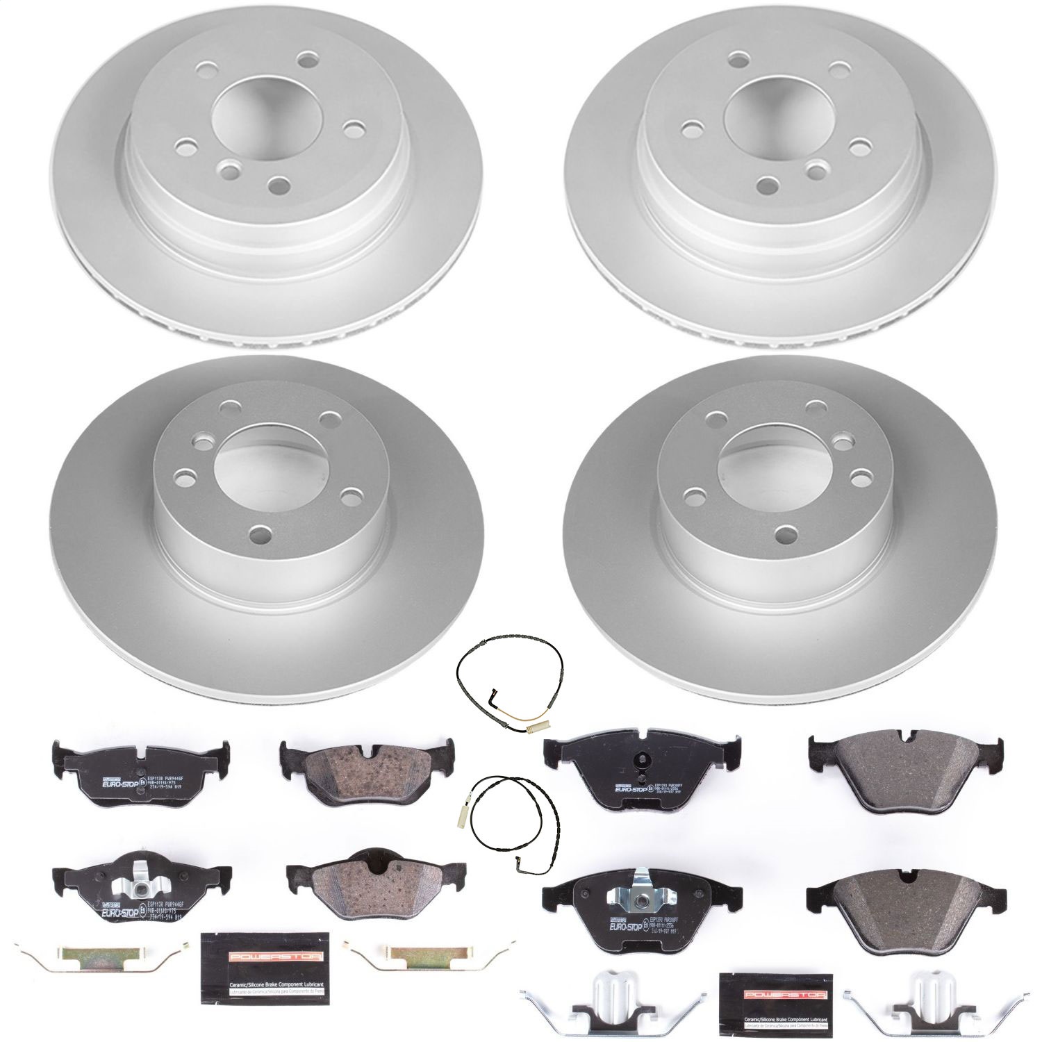 Power Stop - ESK4105 - Front and Rear - Disc Brake Pad and Rotor Kit