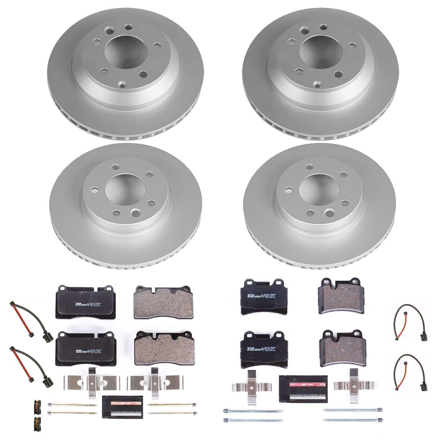 Power Stop - ESK4108 - Front and Rear - Disc Brake Pad and Rotor Kit