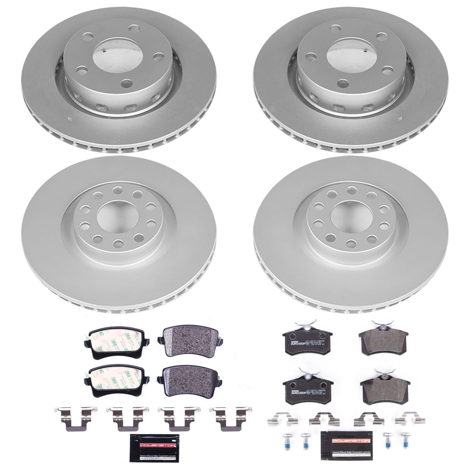 Power Stop - ESK4192 - Front and Rear - Disc Brake Pad and Rotor Kit