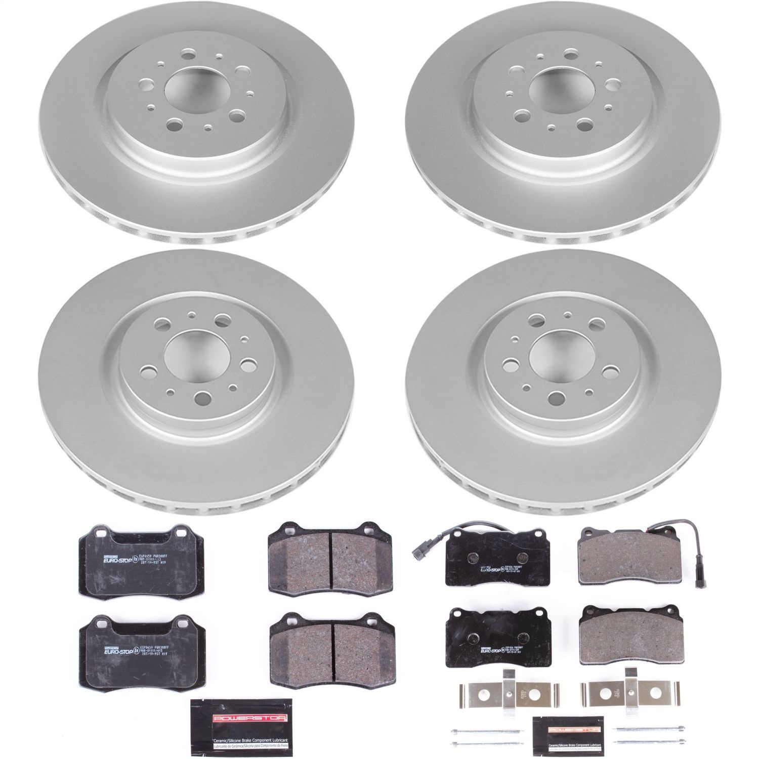 Power Stop - ESK4316 - Front and Rear - Disc Brake Pad and Rotor Kit