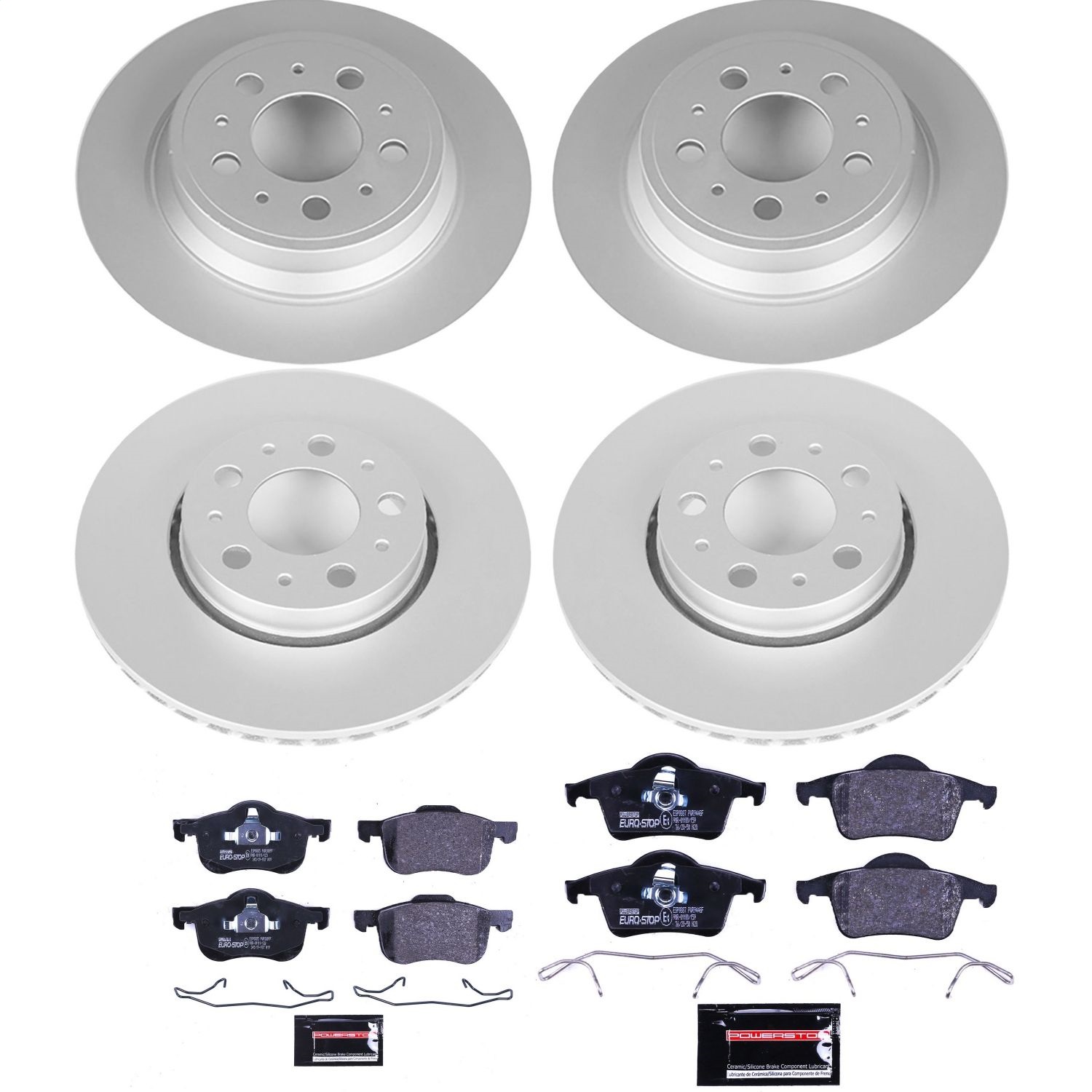 Power Stop - ESK4430 - Front and Rear - Disc Brake Pad and Rotor Kit