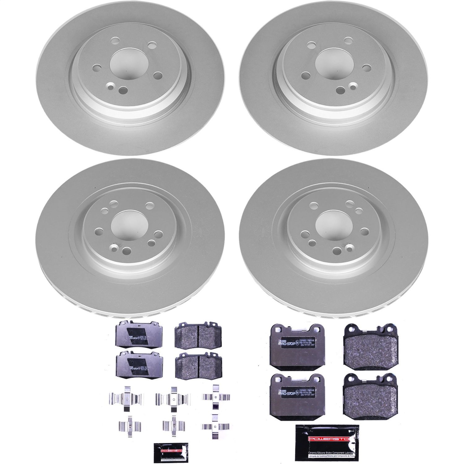 Power Stop - ESK4463 - Front and Rear - Disc Brake Pad and Rotor Kit