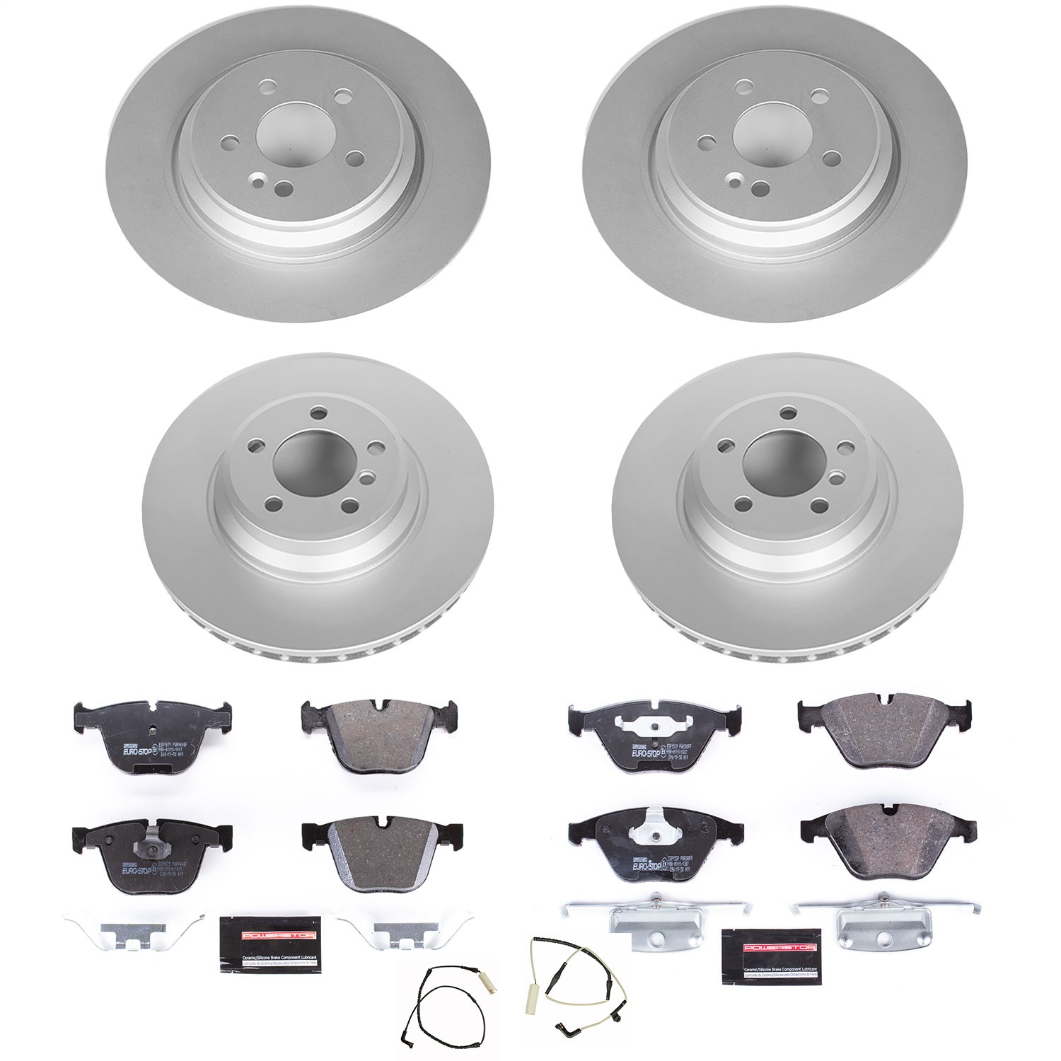 Power Stop - ESK4479 - Front and Rear - Disc Brake Pad and Rotor Kit