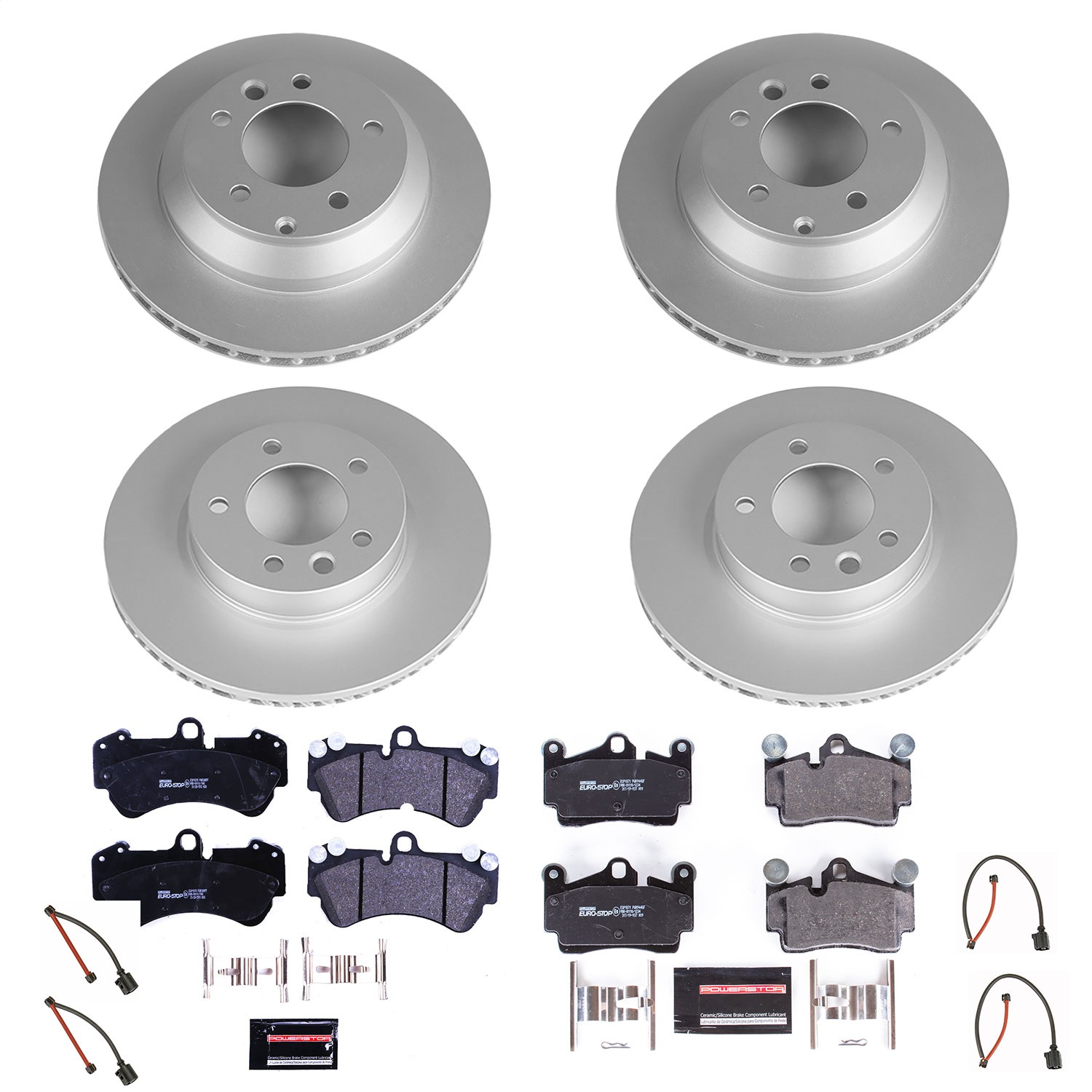 Power Stop - ESK4495 - Front and Rear - Disc Brake Pad and Rotor Kit