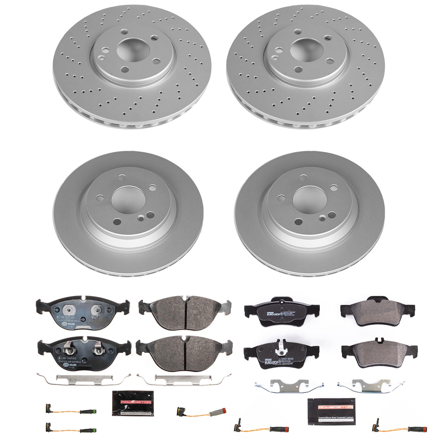 Power Stop - ESK4507 - Front and Rear - Disc Brake Pad and Rotor Kit
