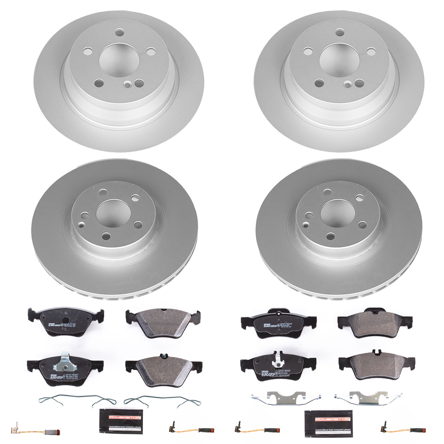 Power Stop - ESK4511 - Front and Rear - Disc Brake Pad and Rotor Kit