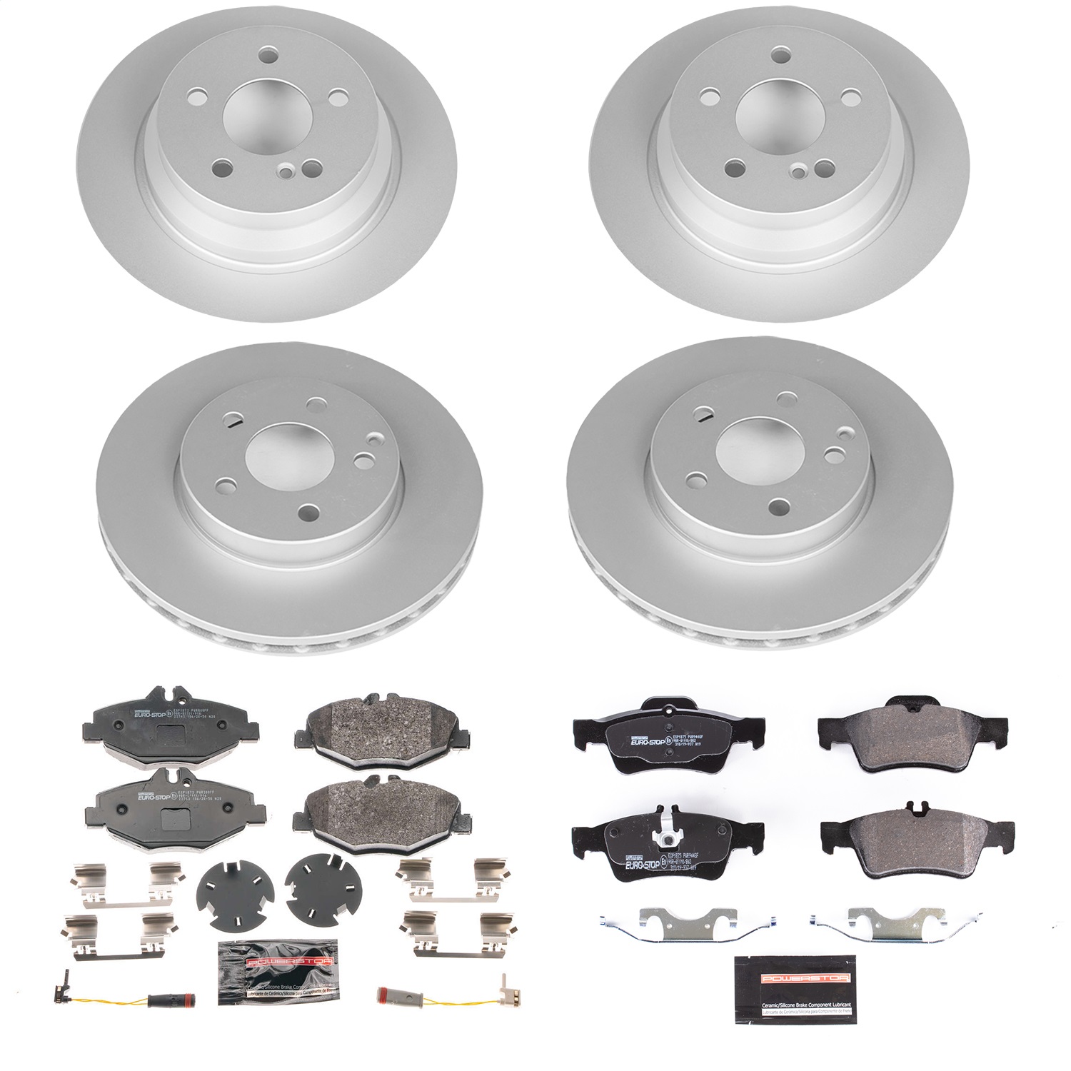 Power Stop - ESK4514A - Front and Rear - Disc Brake Pad and Rotor Kit