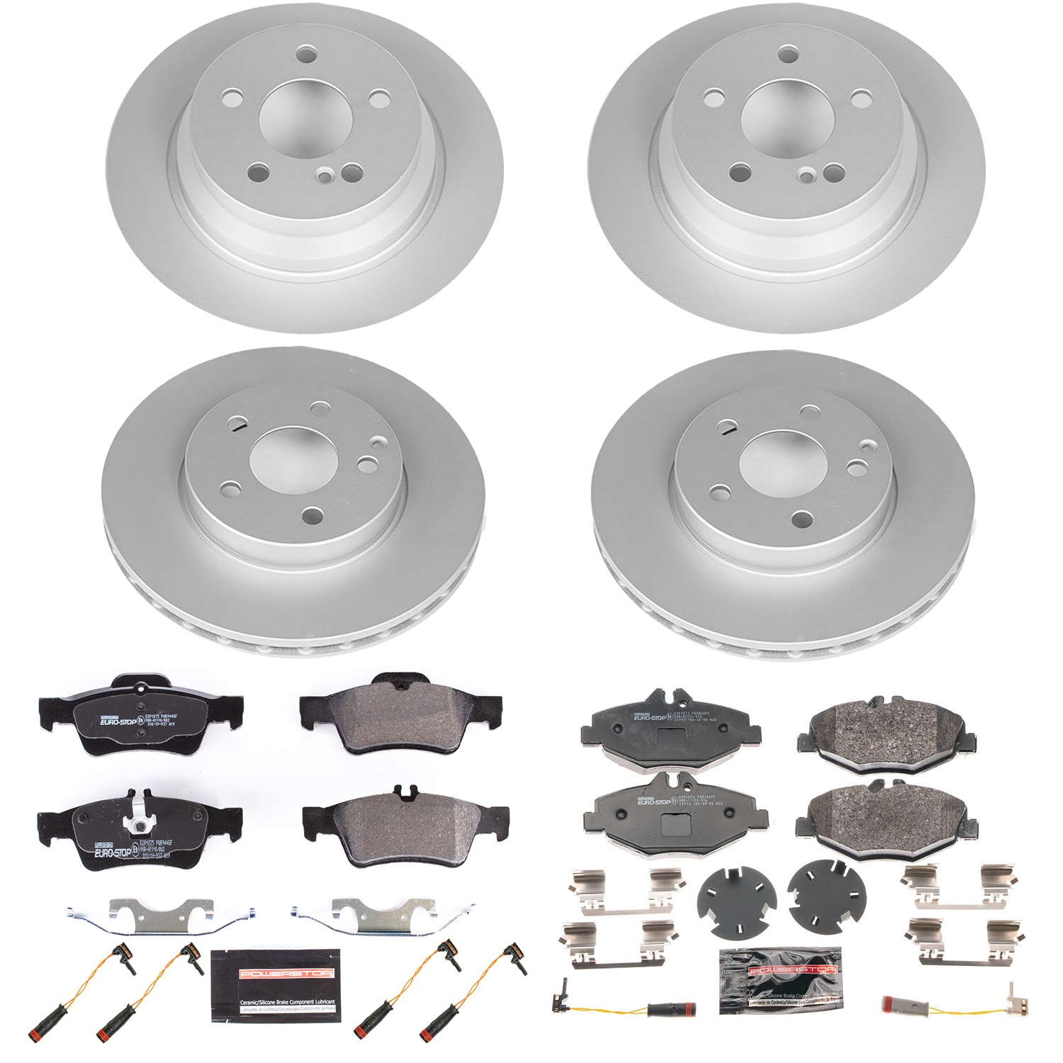 Power Stop - ESK4515 - Front and Rear - Disc Brake Pad and Rotor Kit