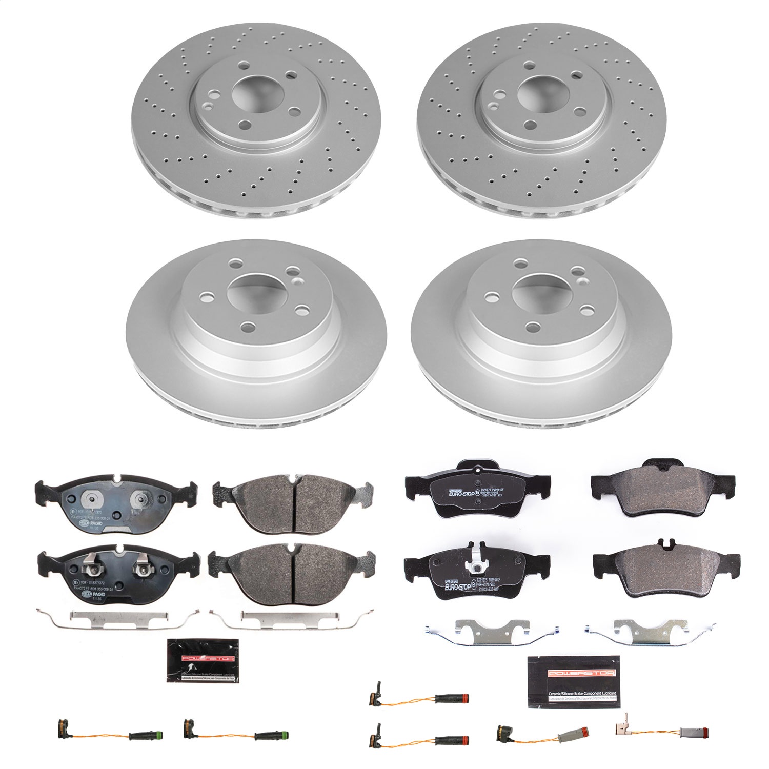 Power Stop - ESK4517 - Front and Rear - Disc Brake Pad and Rotor Kit