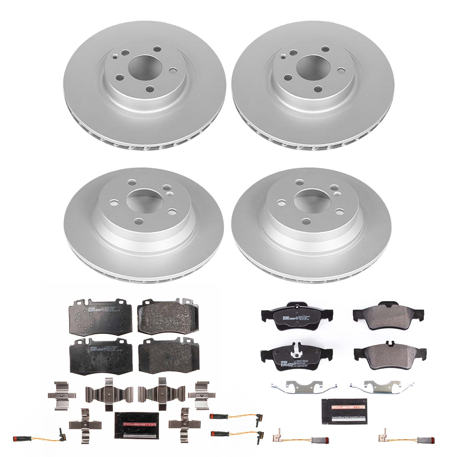 Power Stop - ESK4522 - Front and Rear - Disc Brake Pad and Rotor Kit