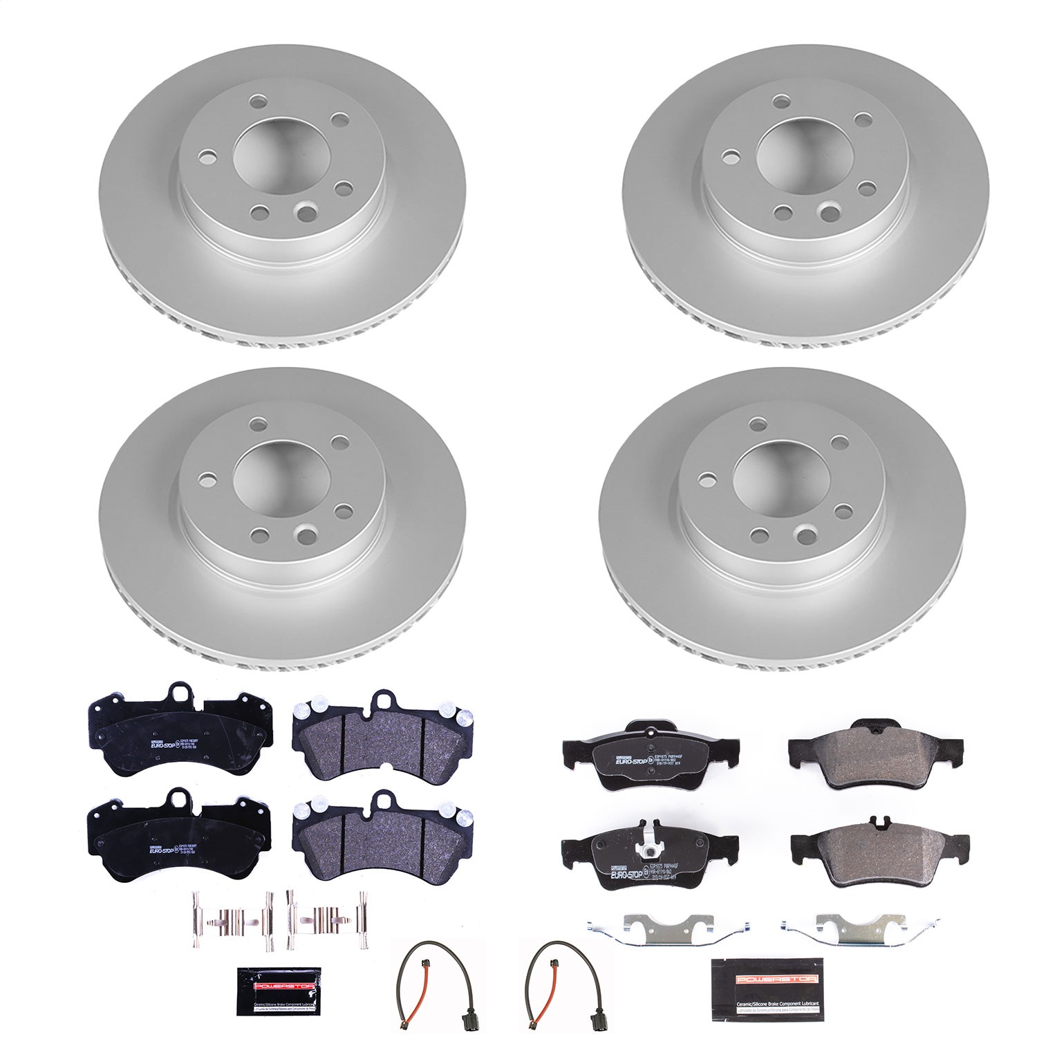 Power Stop - ESK4554 - Front - Disc Brake Pad and Rotor Kit