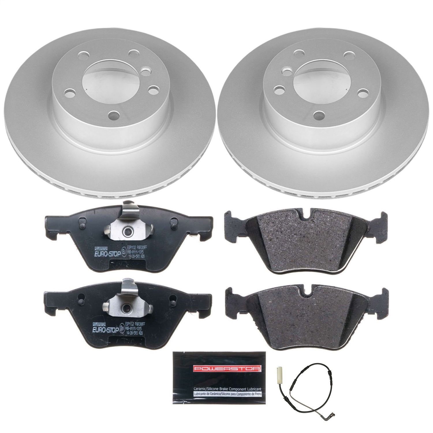 Power Stop - ESK4590 - Front - Disc Brake Pad and Rotor Kit