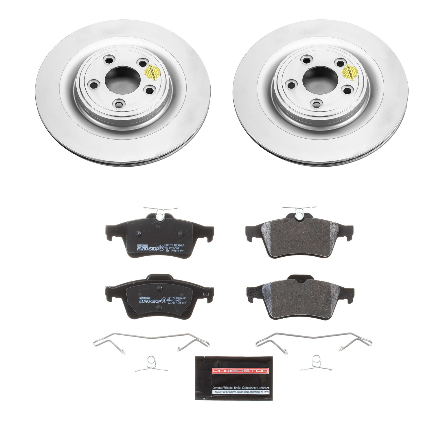 Power Stop - ESK4612 - Rear - Disc Brake Pad and Rotor Kit