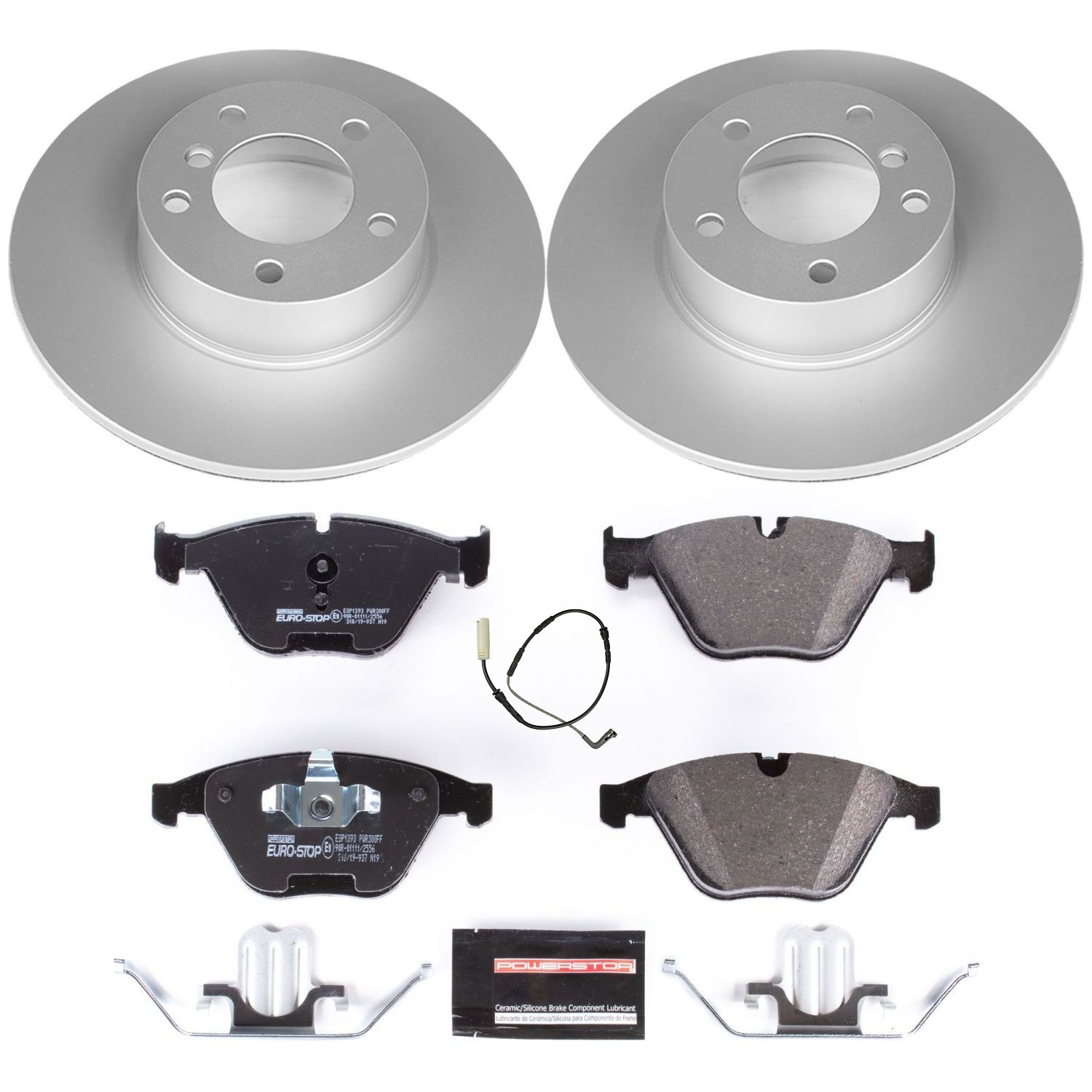 Power Stop - ESK4677 - Front - Disc Brake Pad and Rotor Kit