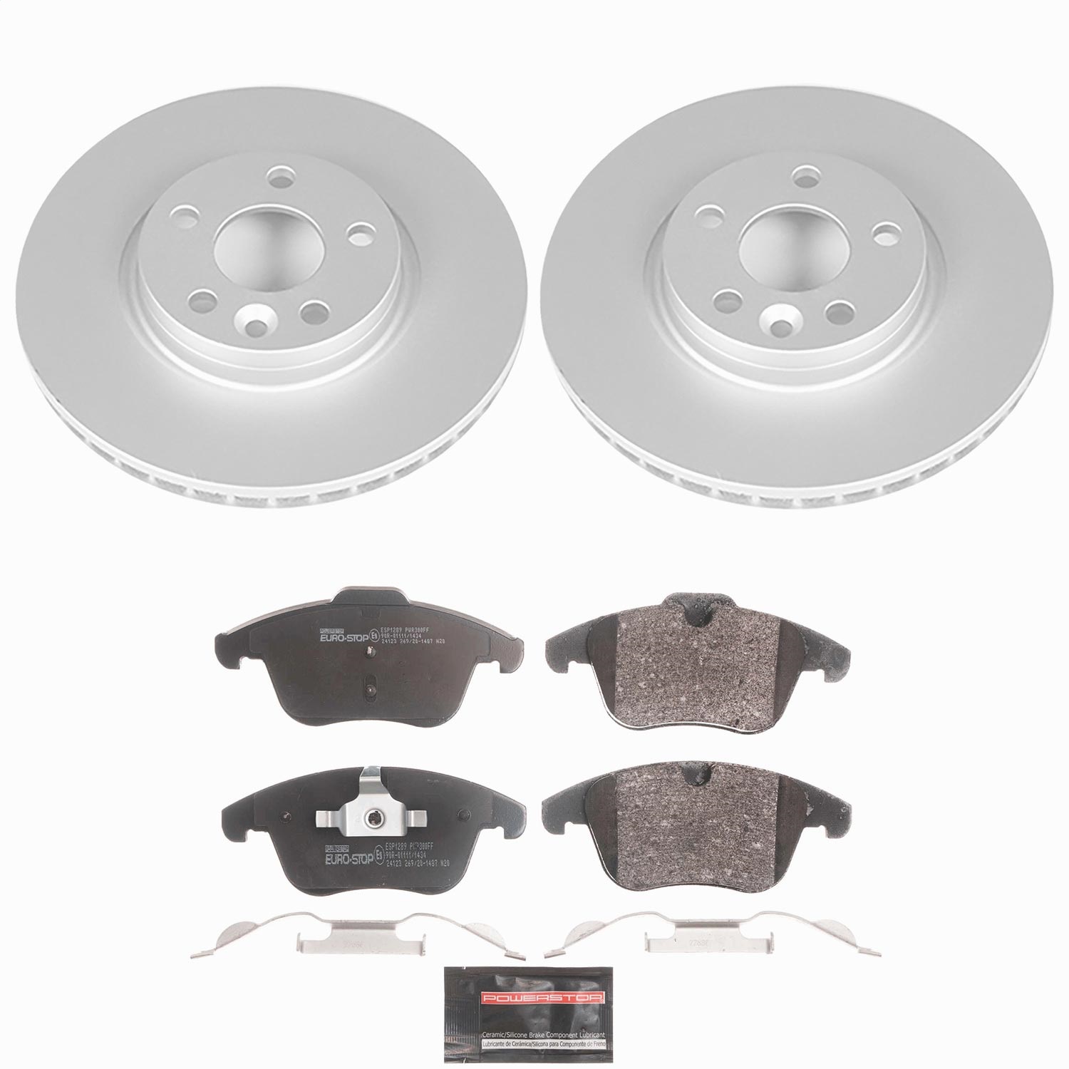 Power Stop - ESK4700 - Front - Disc Brake Pad and Rotor Kit