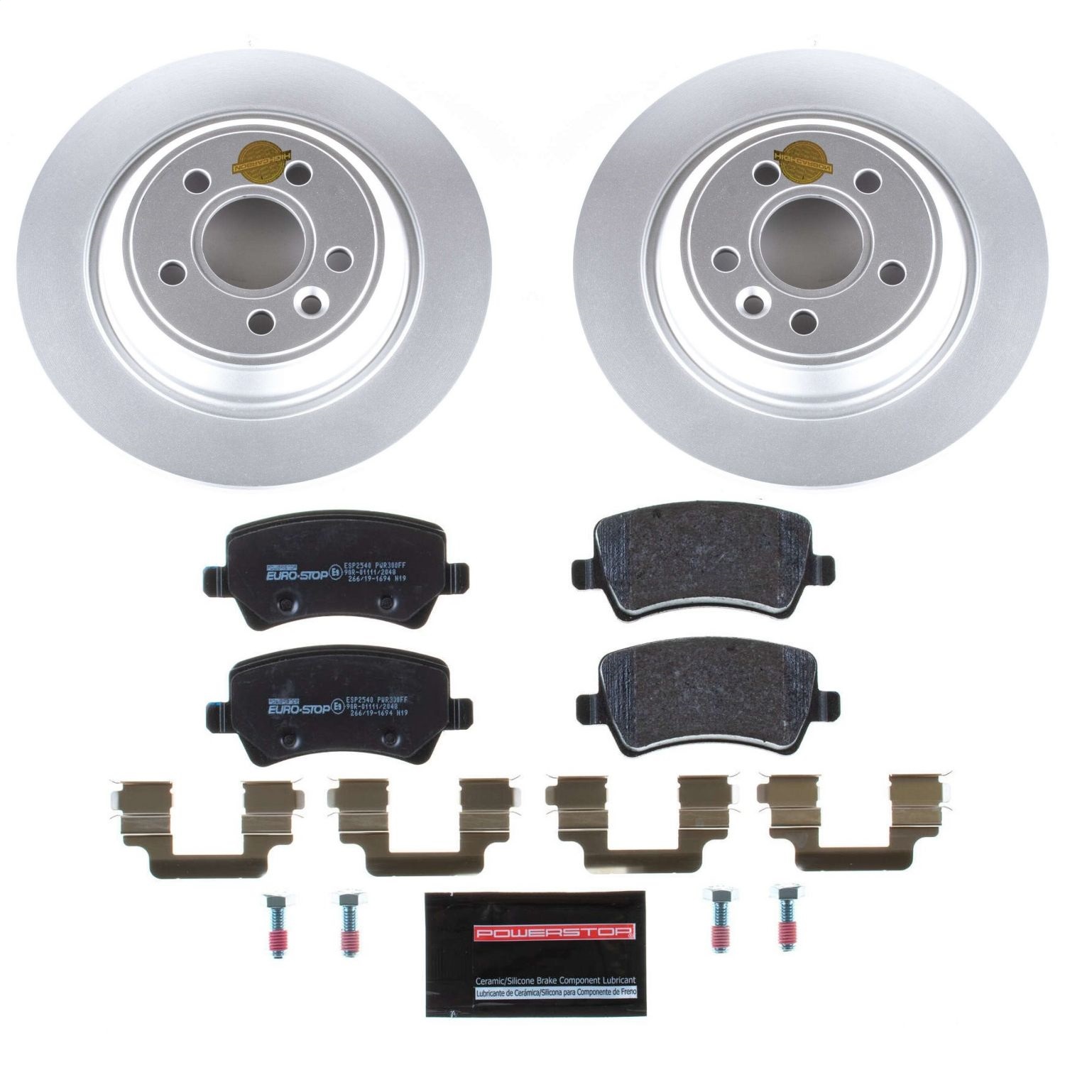Power Stop - ESK4704 - Rear - Disc Brake Pad and Rotor Kit
