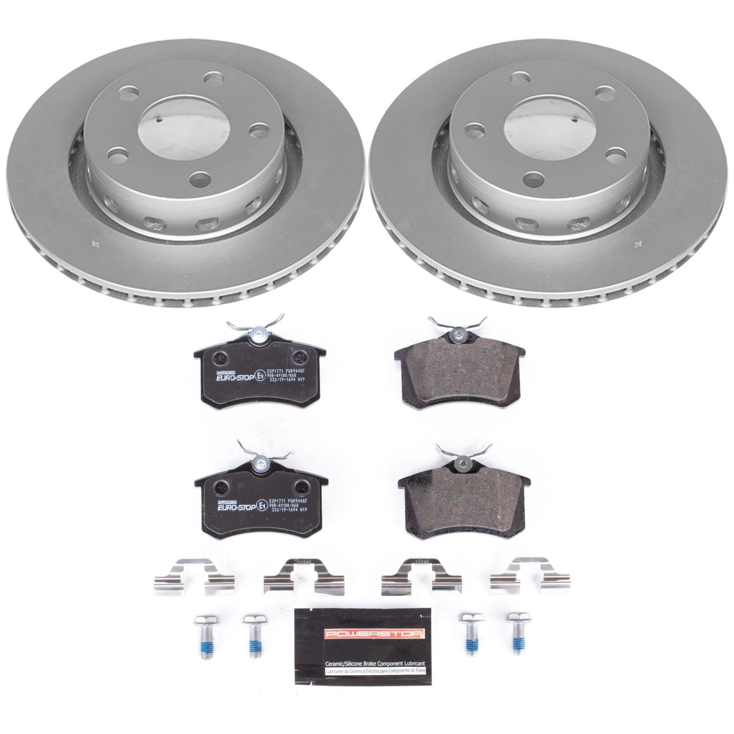 Power Stop - ESK4844 - Rear - Disc Brake Pad and Rotor Kit