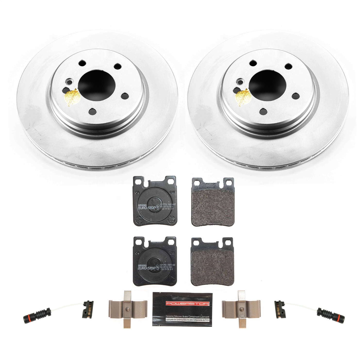 Power Stop - ESK5054 - Rear - Disc Brake Pad and Rotor Kit