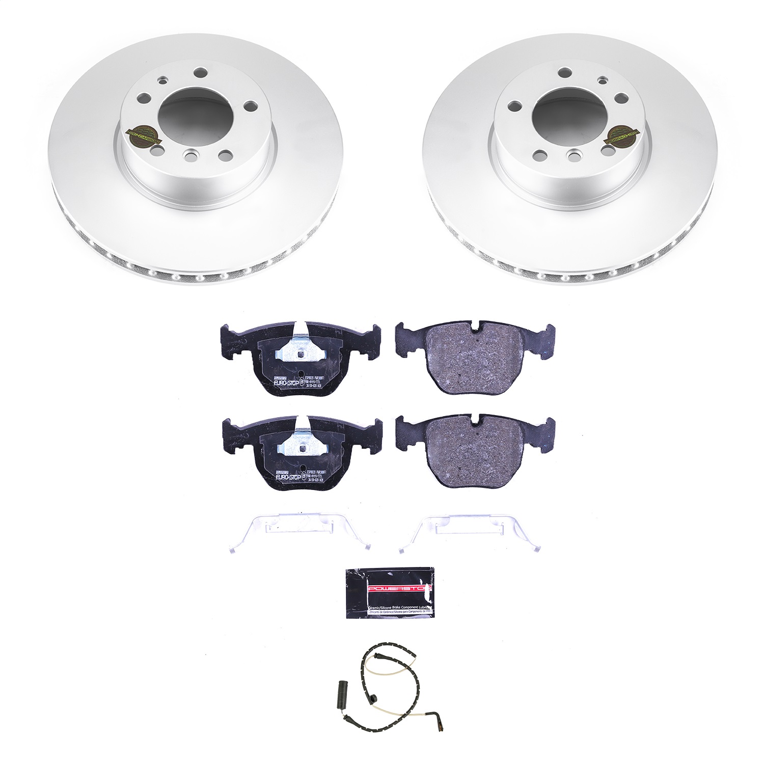 Power Stop - ESK508 - Front - Disc Brake Pad and Rotor Kit