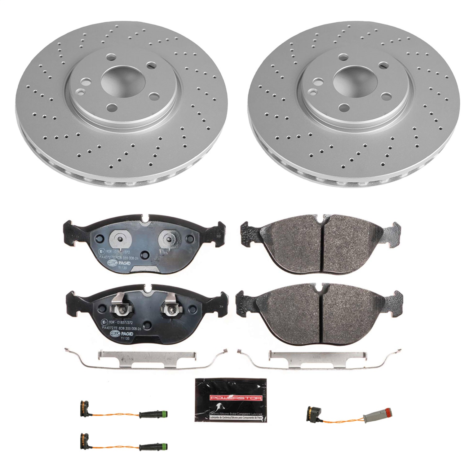 Power Stop - ESK5118 - Front - Disc Brake Pad and Rotor Kit