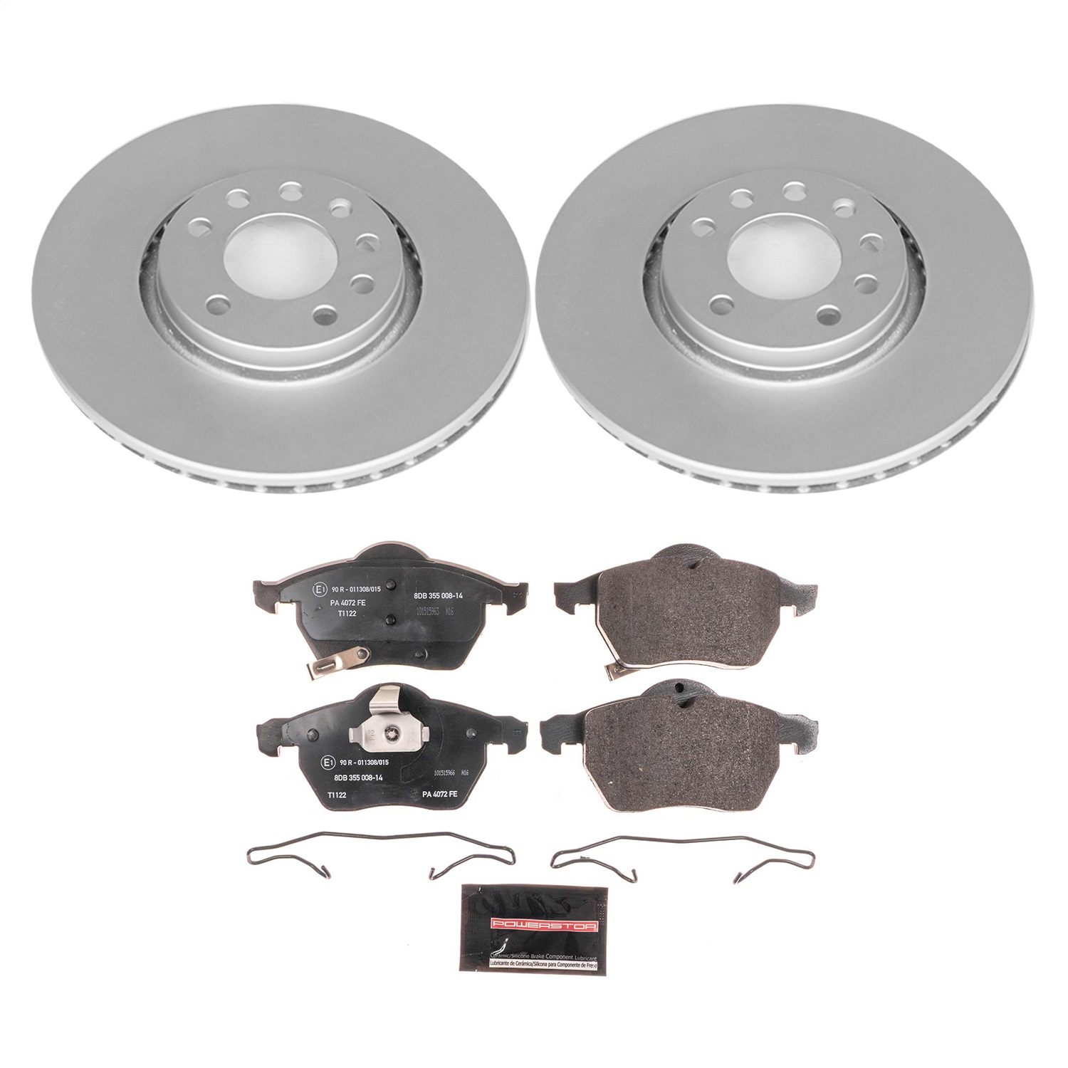 Power Stop - ESK5218 - Front - Disc Brake Pad and Rotor Kit