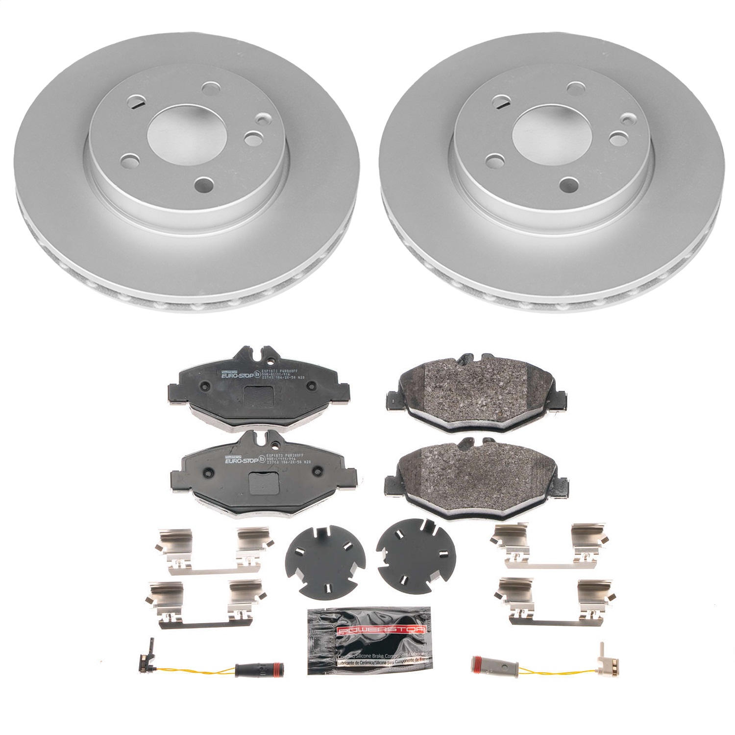 Power Stop - ESK5325A - Front - Disc Brake Pad and Rotor Kit