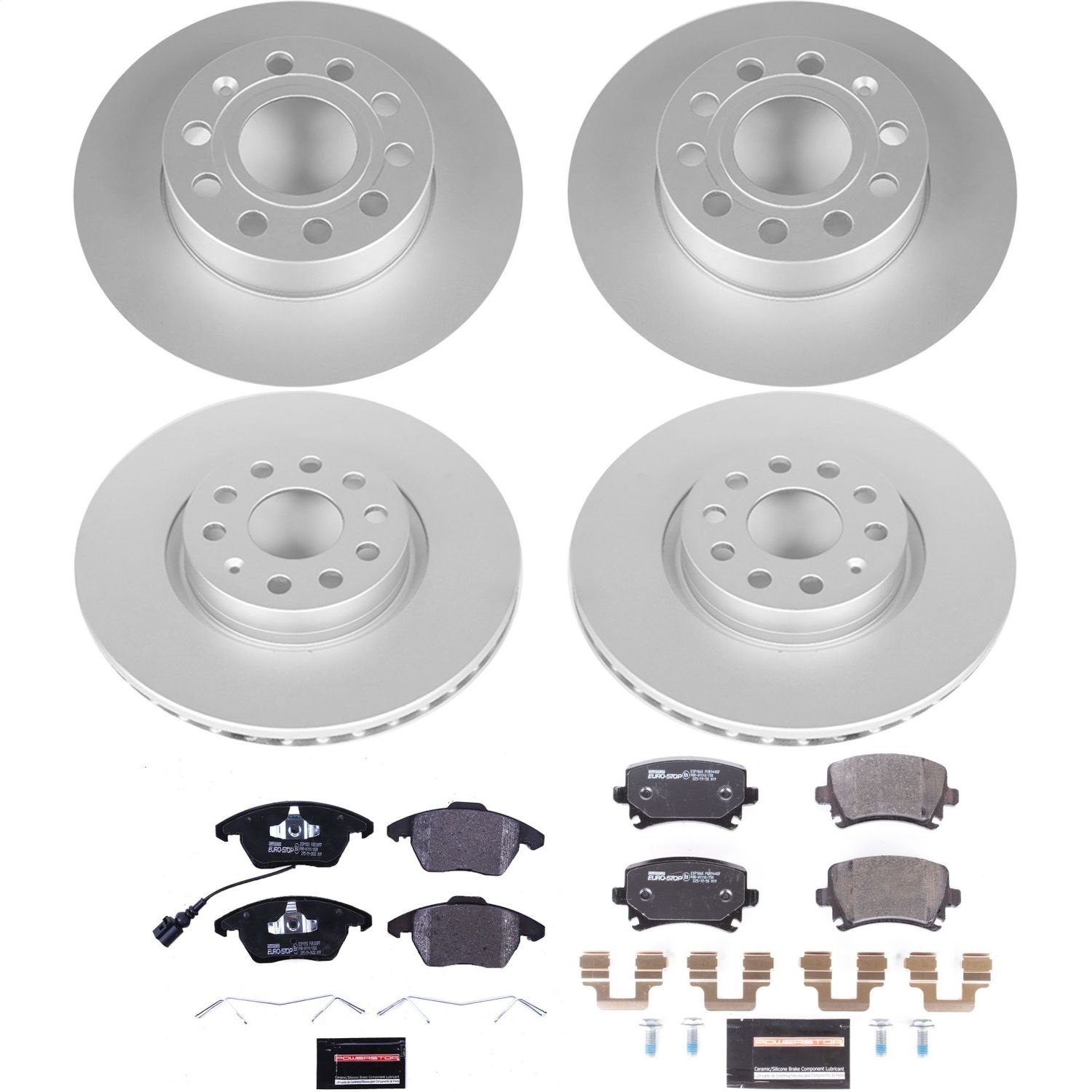 Power Stop - ESK5363 - Front and Rear - Disc Brake Pad and Rotor Kit