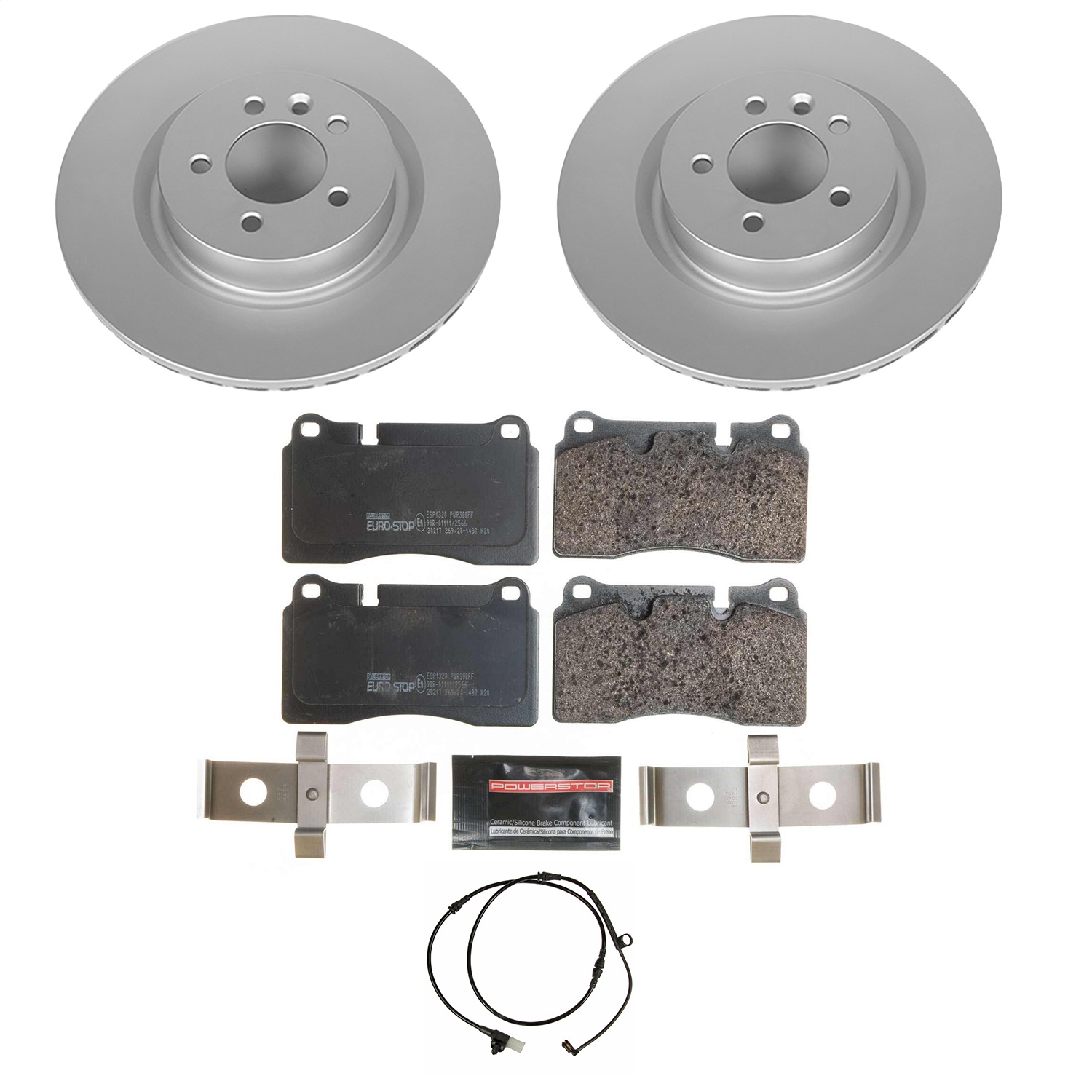 Power Stop - ESK5422 - Front - Disc Brake Pad and Rotor Kit