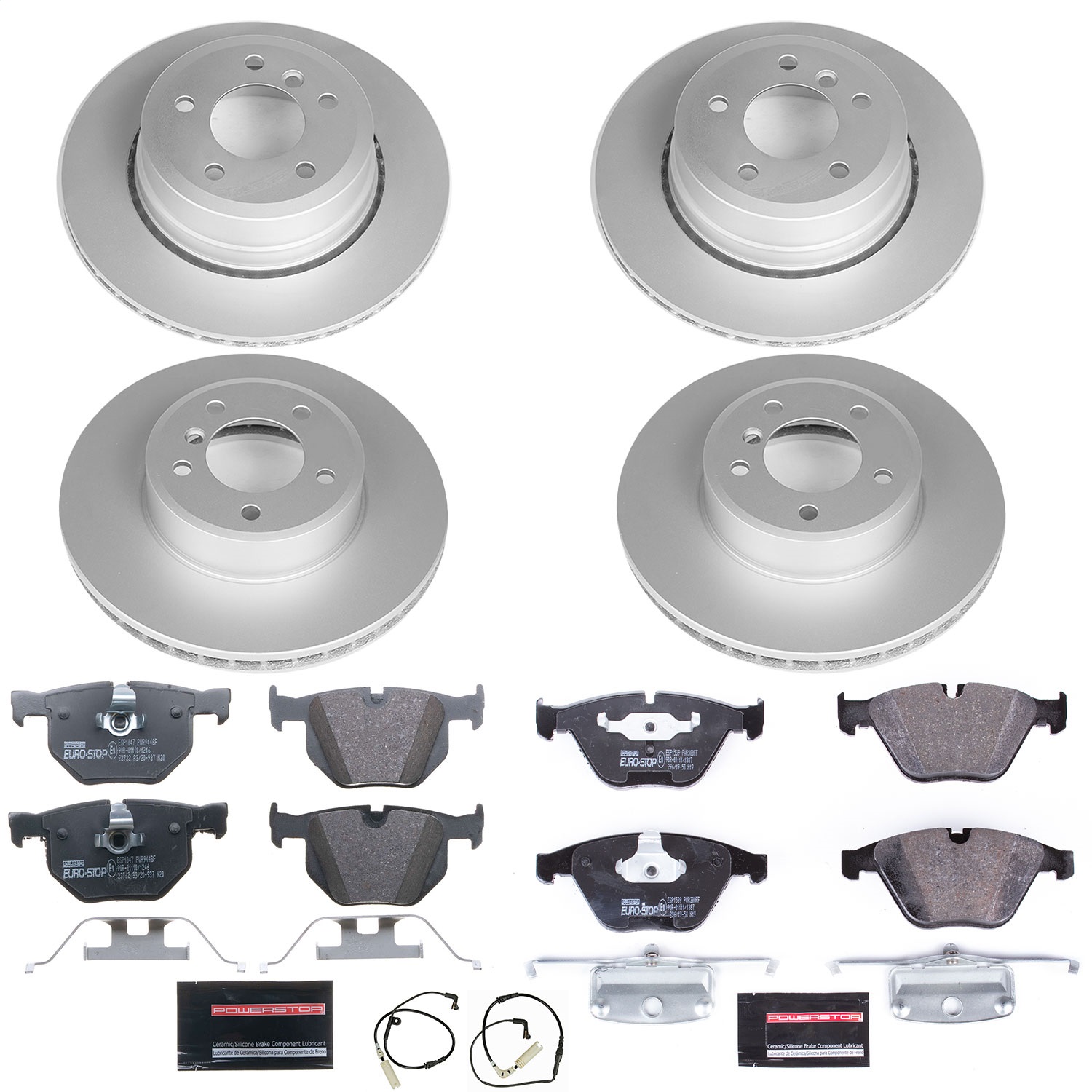 Power Stop - ESK5439 - Front and Rear - Disc Brake Pad and Rotor Kit