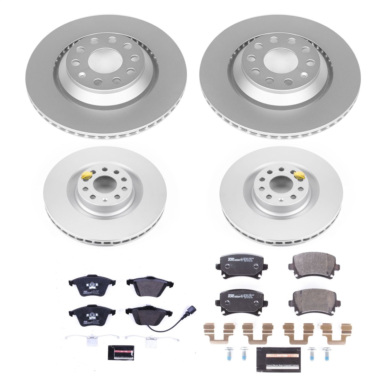 Power Stop - ESK5471 - Front and Rear - Disc Brake Pad and Rotor Kit