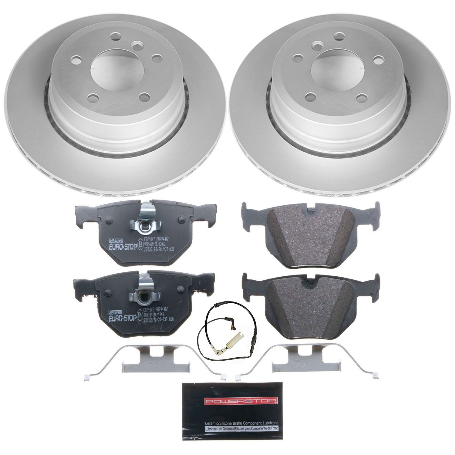 Power Stop - ESK5491 - Rear - Disc Brake Pad and Rotor Kit