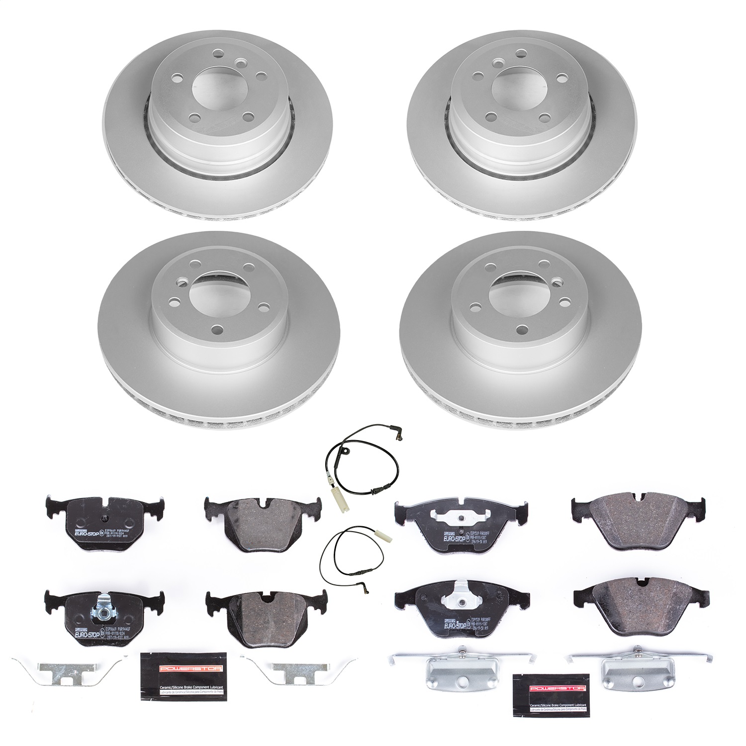 Power Stop - ESK5637 - Front and Rear - Disc Brake Pad and Rotor Kit