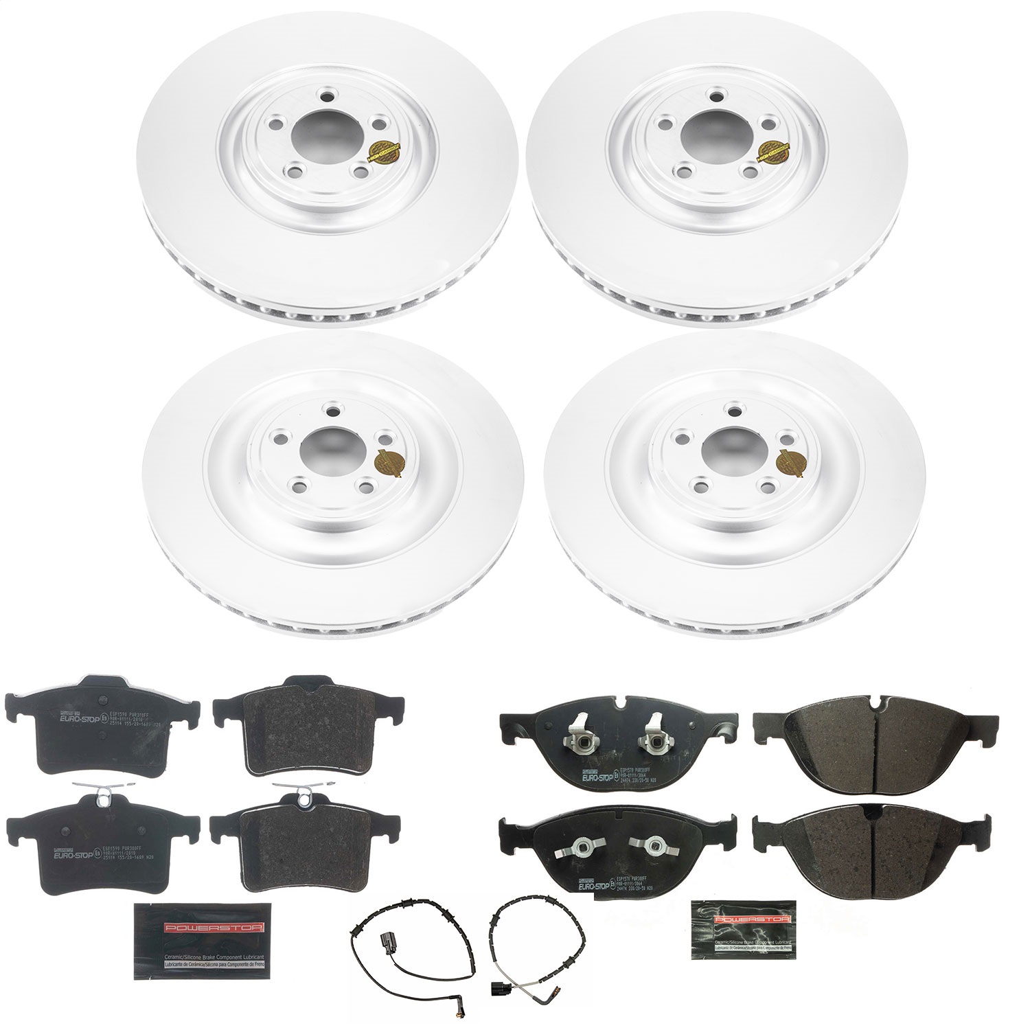 Power Stop - ESK5648 - Front and Rear - Disc Brake Pad and Rotor Kit