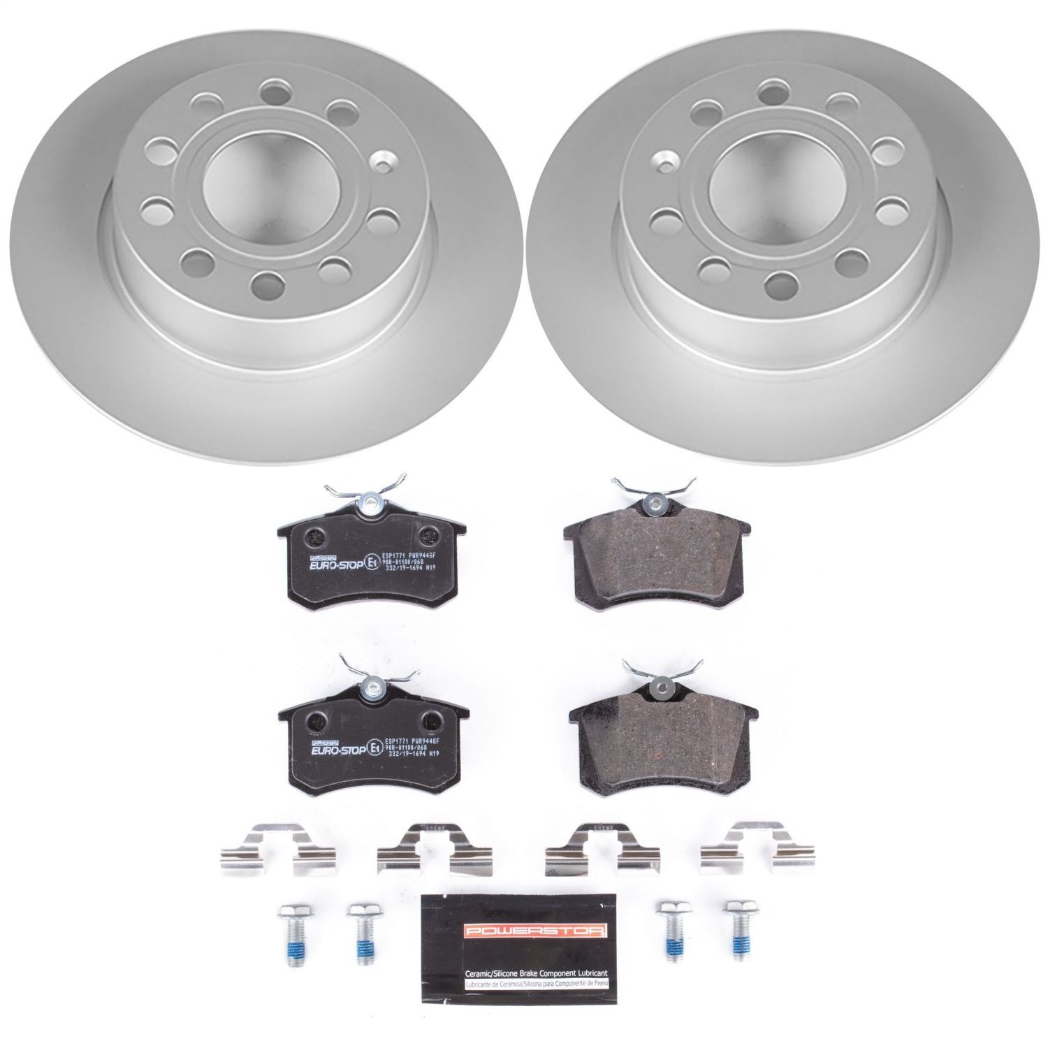 Power Stop - ESK5671 - Rear - Disc Brake Pad and Rotor Kit