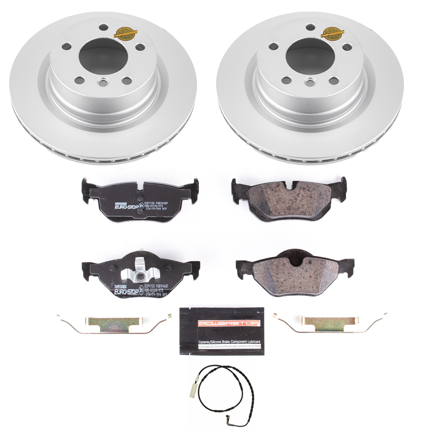 Power Stop - ESK5687 - Rear - Disc Brake Pad and Rotor Kit
