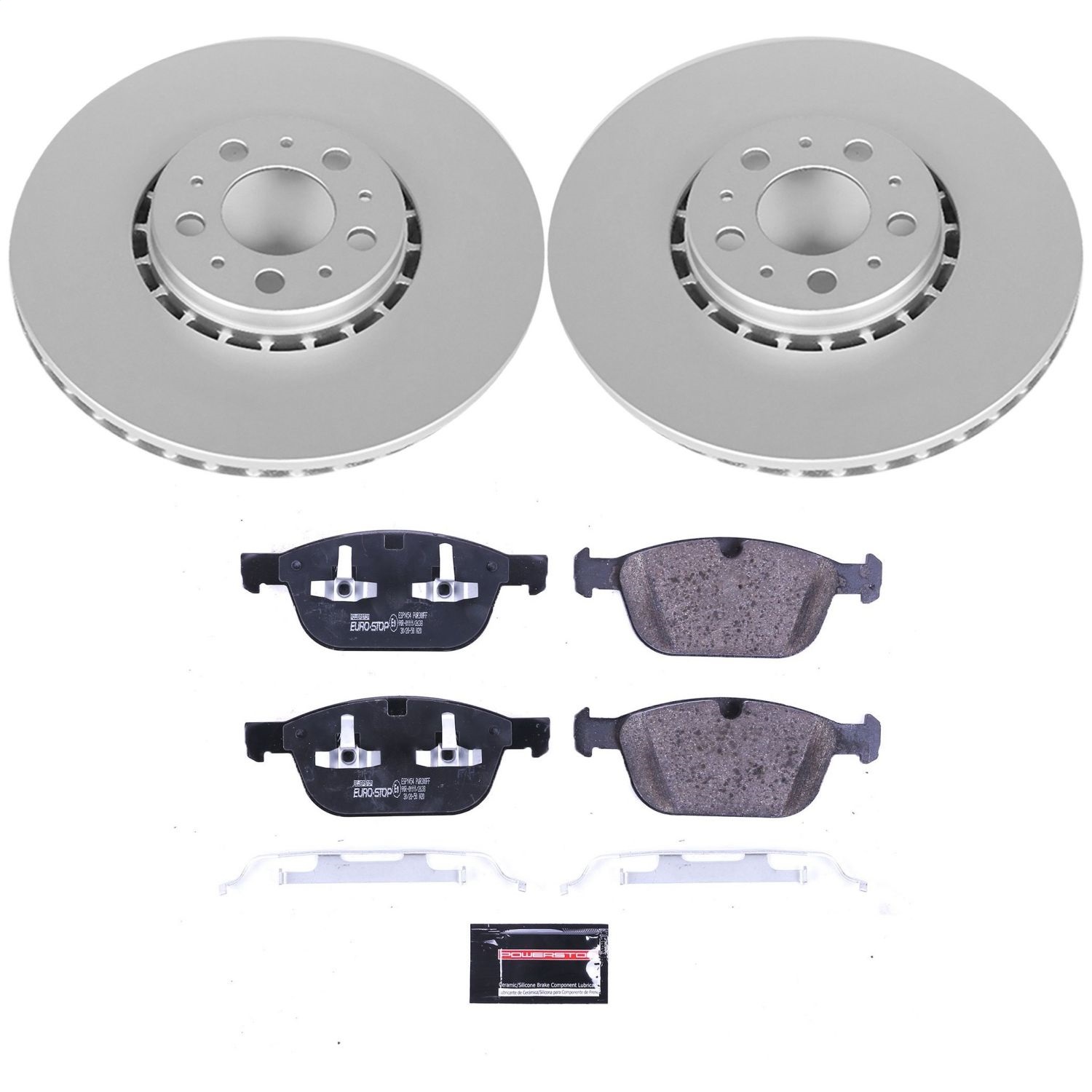 Power Stop - ESK5707 - Front - Disc Brake Pad and Rotor Kit